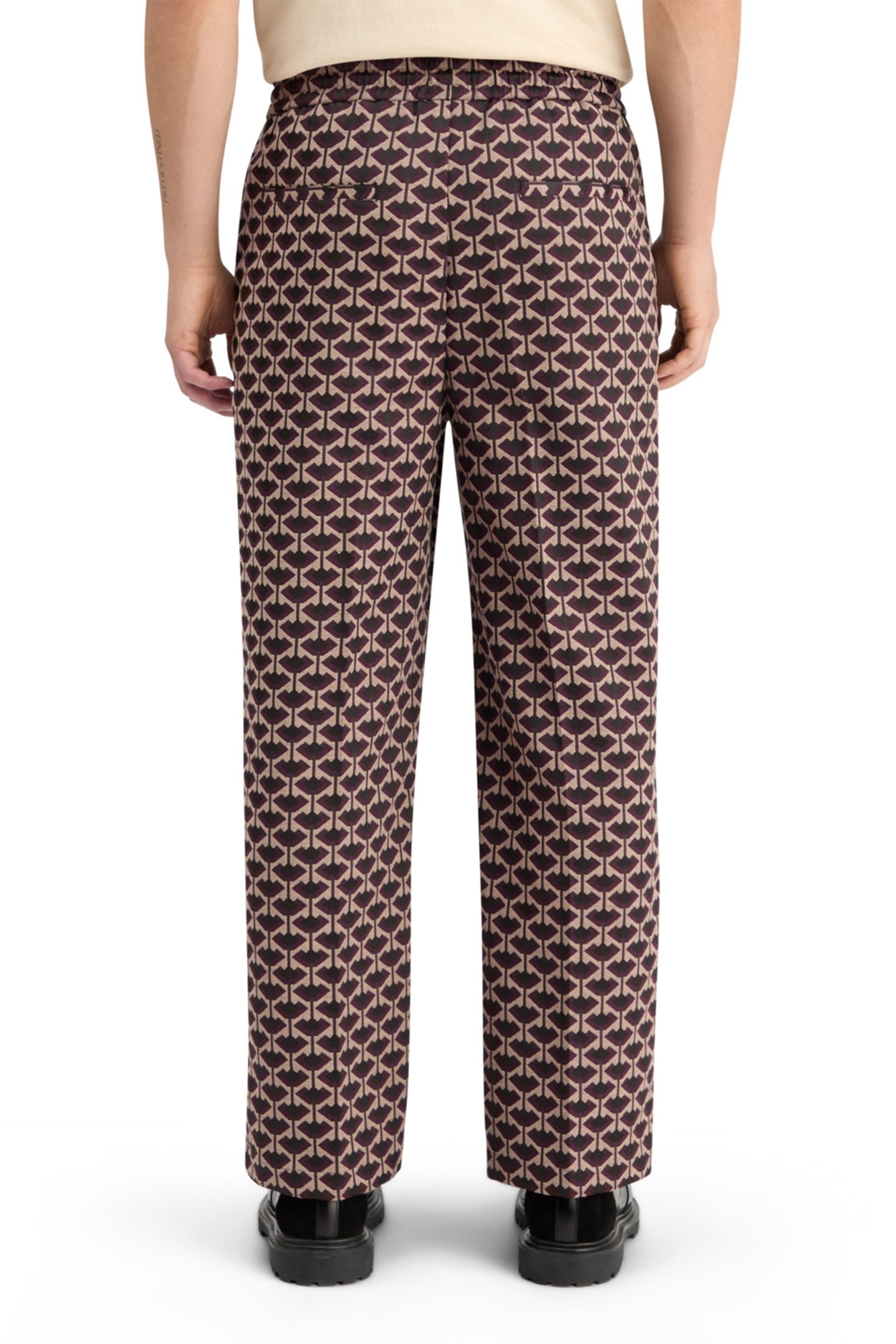 STRAIGHT FIT JACQUARD JOGGER GEO TULIP 2