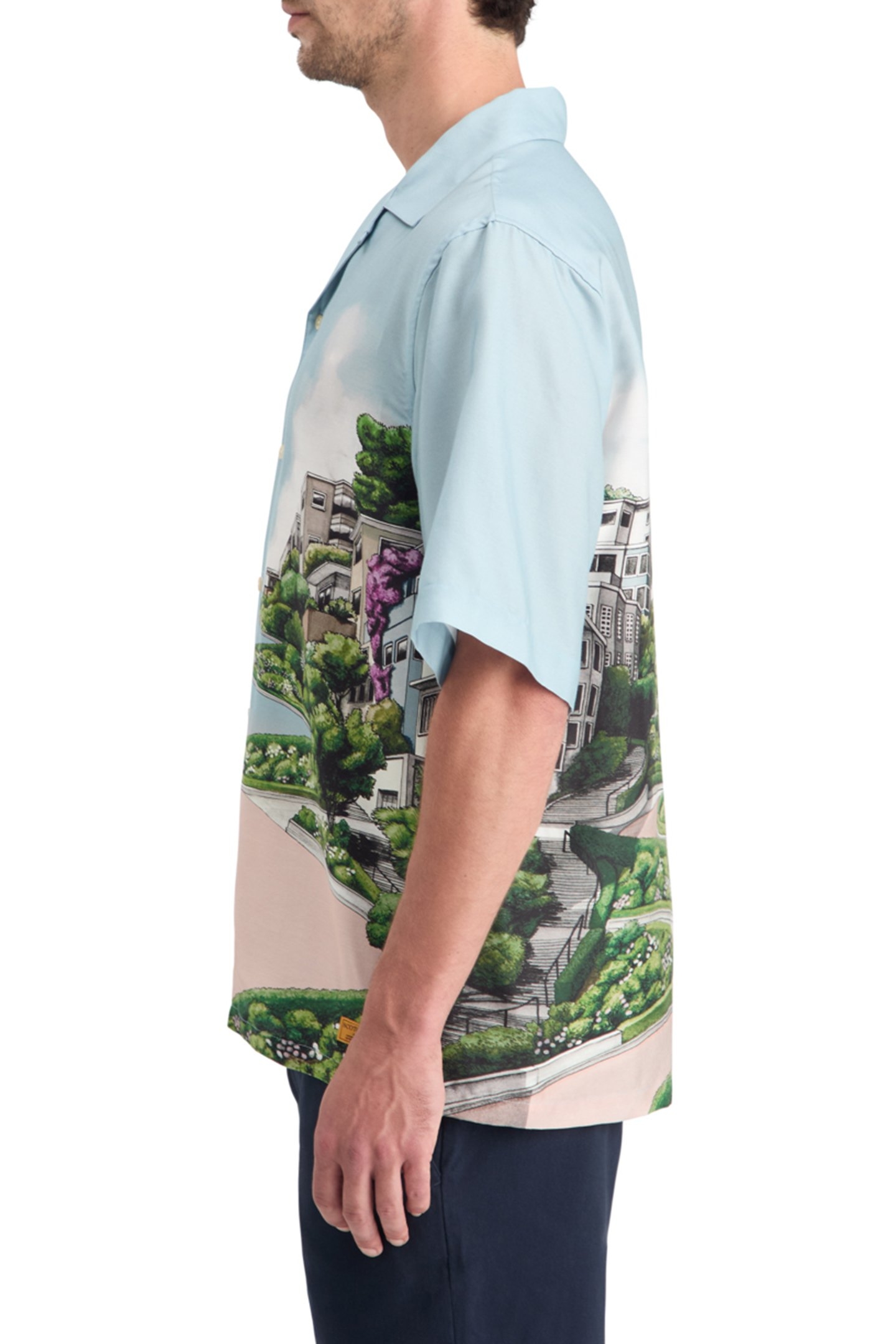 RELAXED FIT TENCEL AOP SHIRT SCENARY PRINT 6