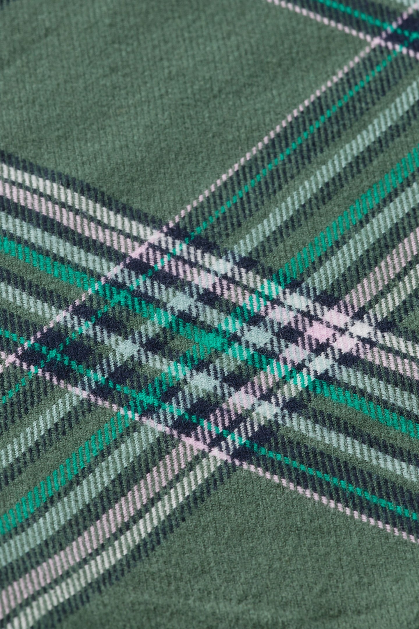 REGULAR FIT MULTICOLOURED FLANNEL CHECK SHIRT GREEN CHECK 8