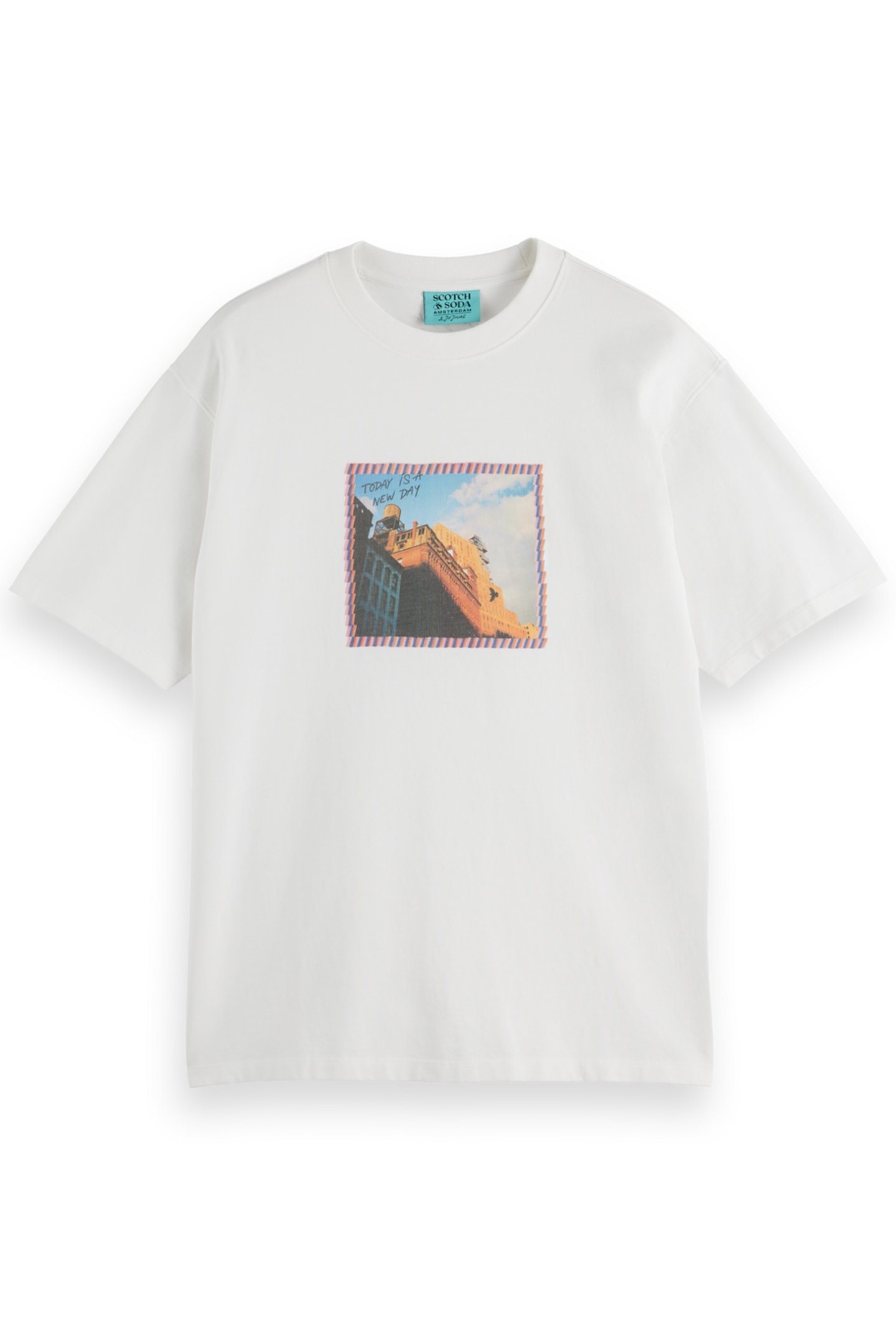 JOE JONAS X SCOTCH SODA PHOTO PRINT T-SHIRT WHITE 1