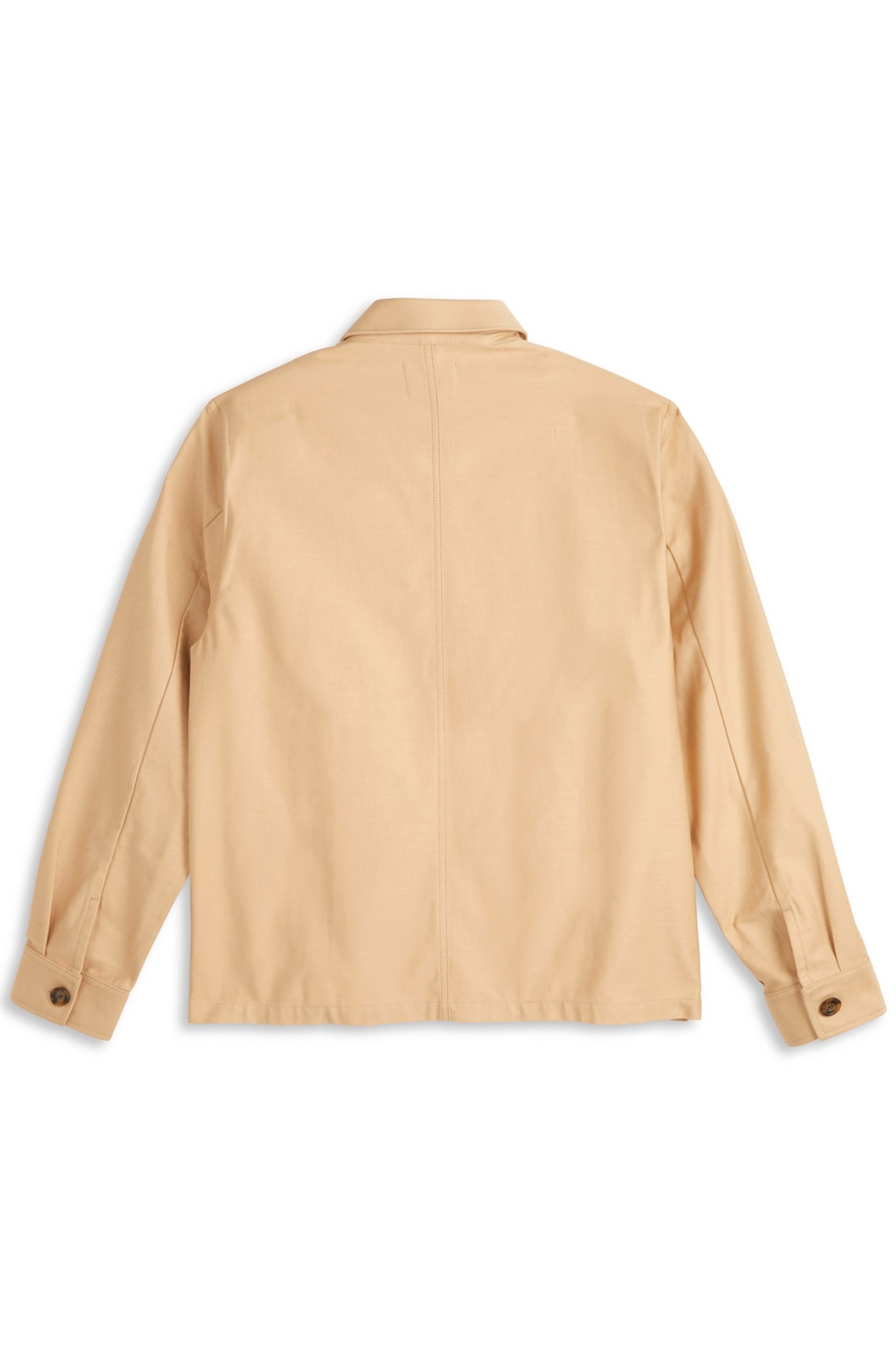 TEXTURE CANVAS SHIRT JACKET LT PASTEL BROWN 2