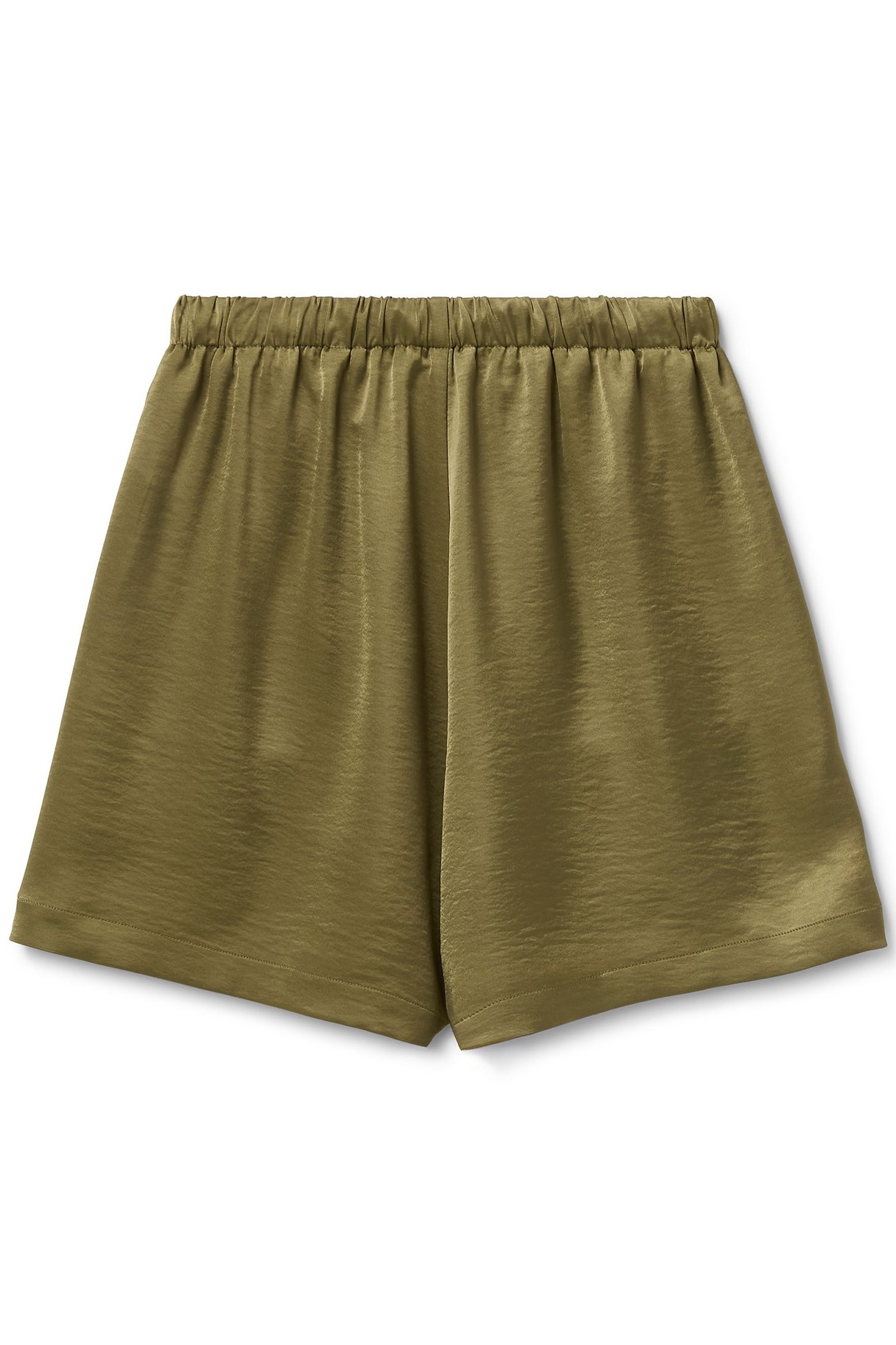 SATIN EASY DRAWSTRING SHORTS MARTINI OLIVE 4