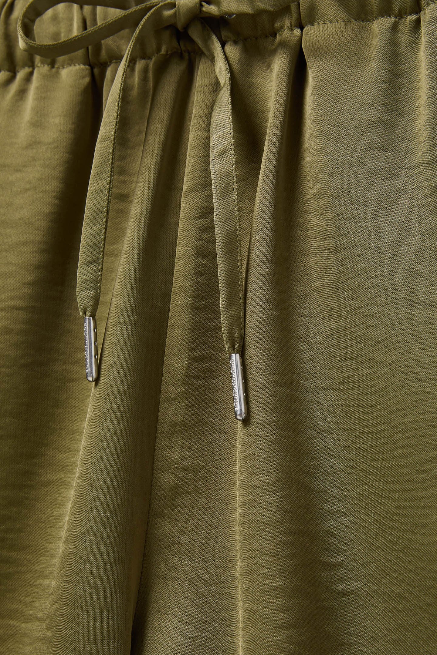 SATIN EASY DRAWSTRING SHORTS MARTINI OLIVE 6