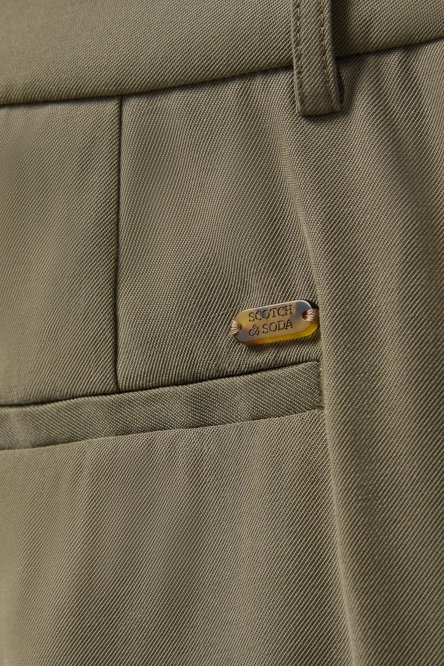 TAILORED PLEAT SHORTS DUSKY OLIVE 7