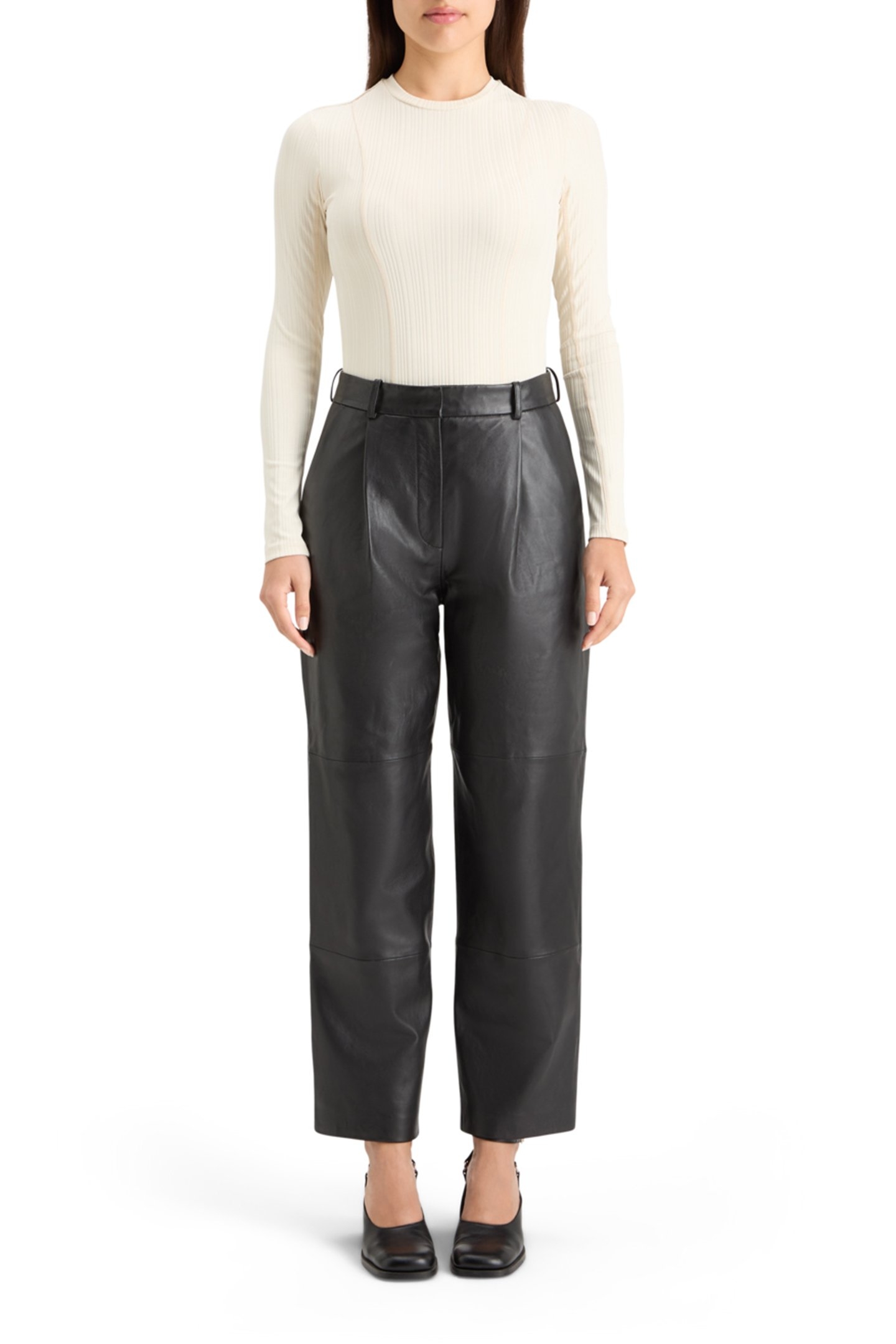 ROBYN NAPPA LEATHER PANT EVENING BLACK 3