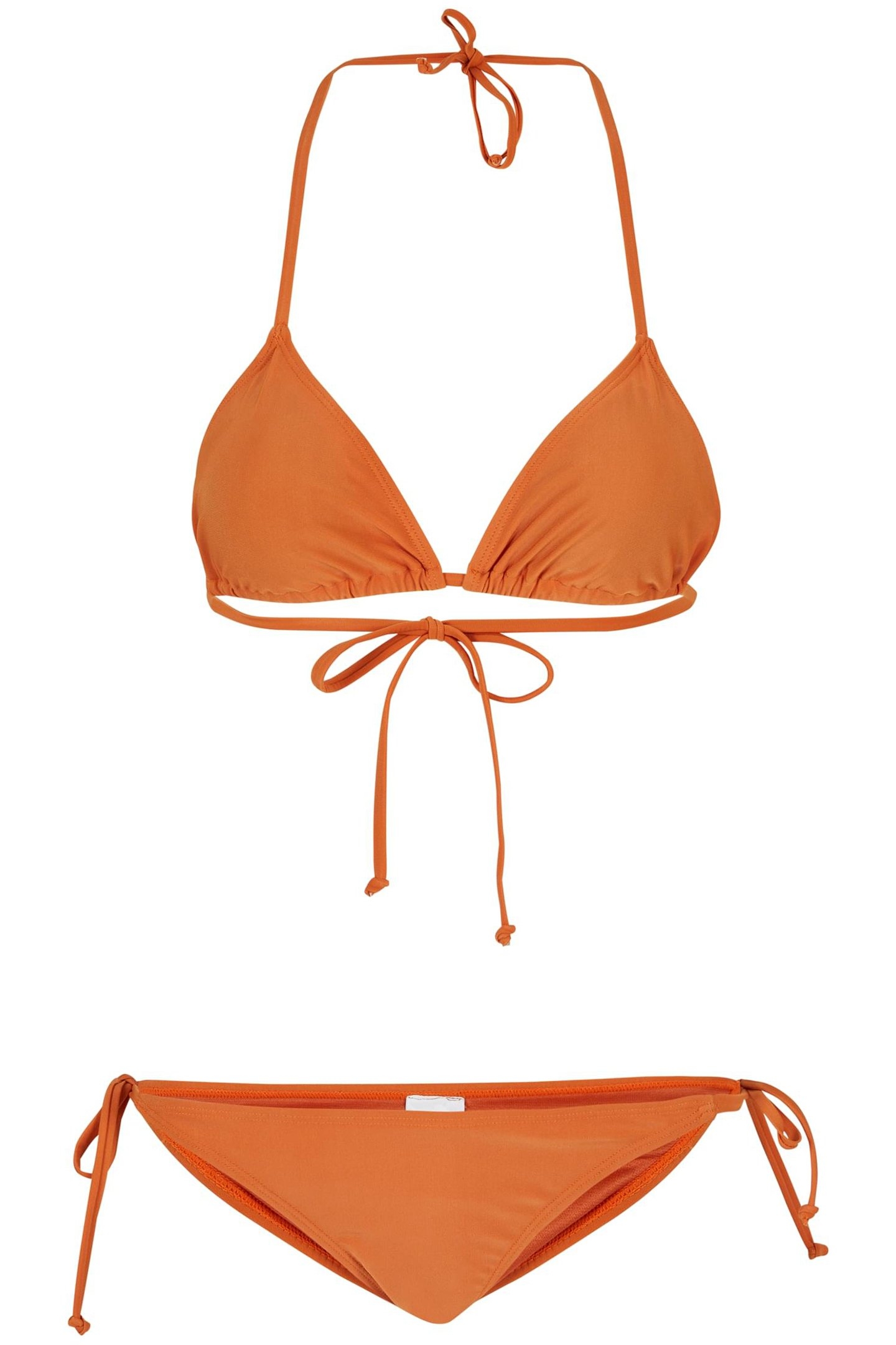 LADIES RECYCLED TRIANGLE BIKINI VINTAGEORANGE 1