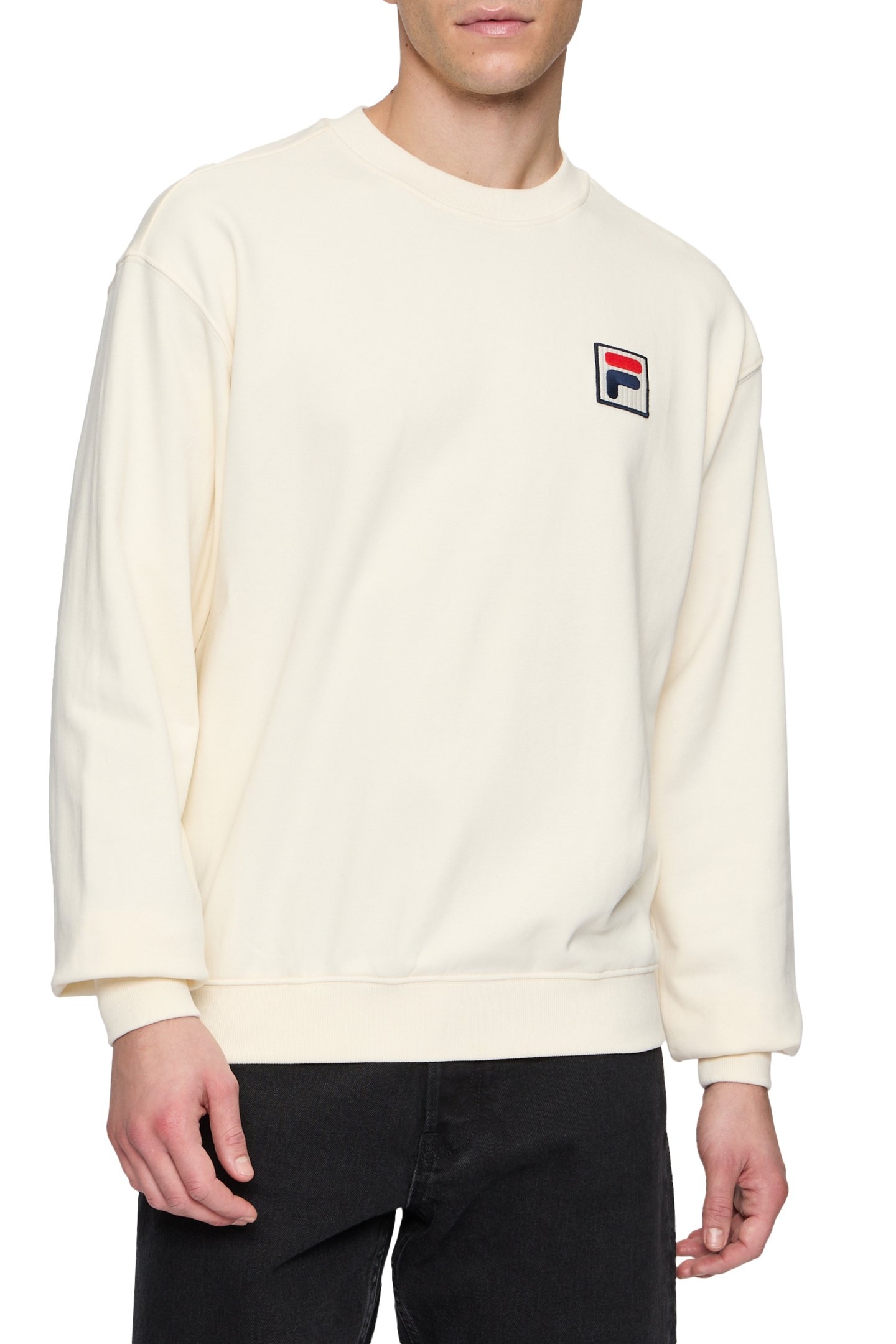 UNISEX BUXHALL LOOSE CREW ANTIQUE WHITE 1