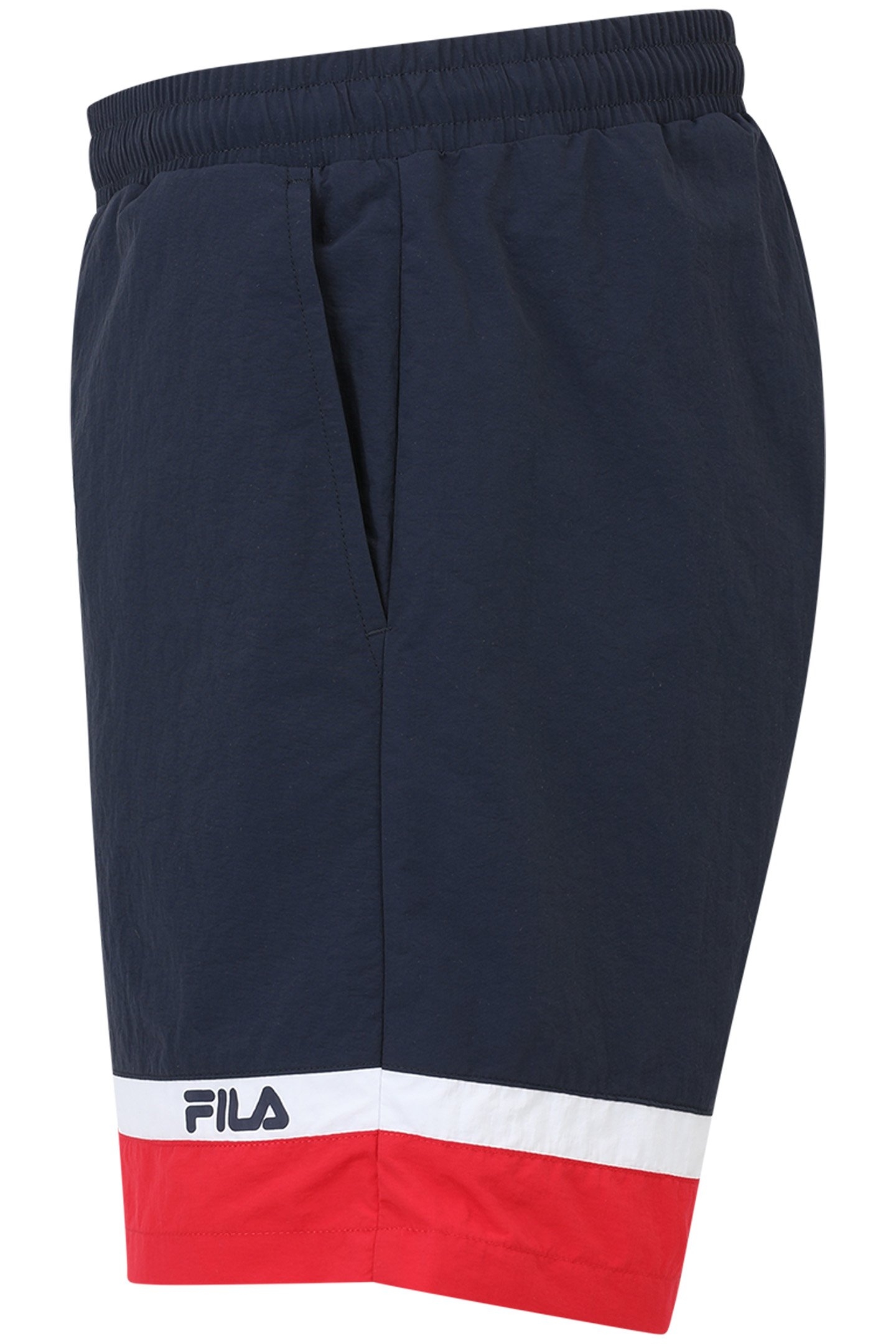 SCICLI BLOCKED BEACH SHORTS BLACK IRIS-TRUE RED-BRIGHT WHITE 6