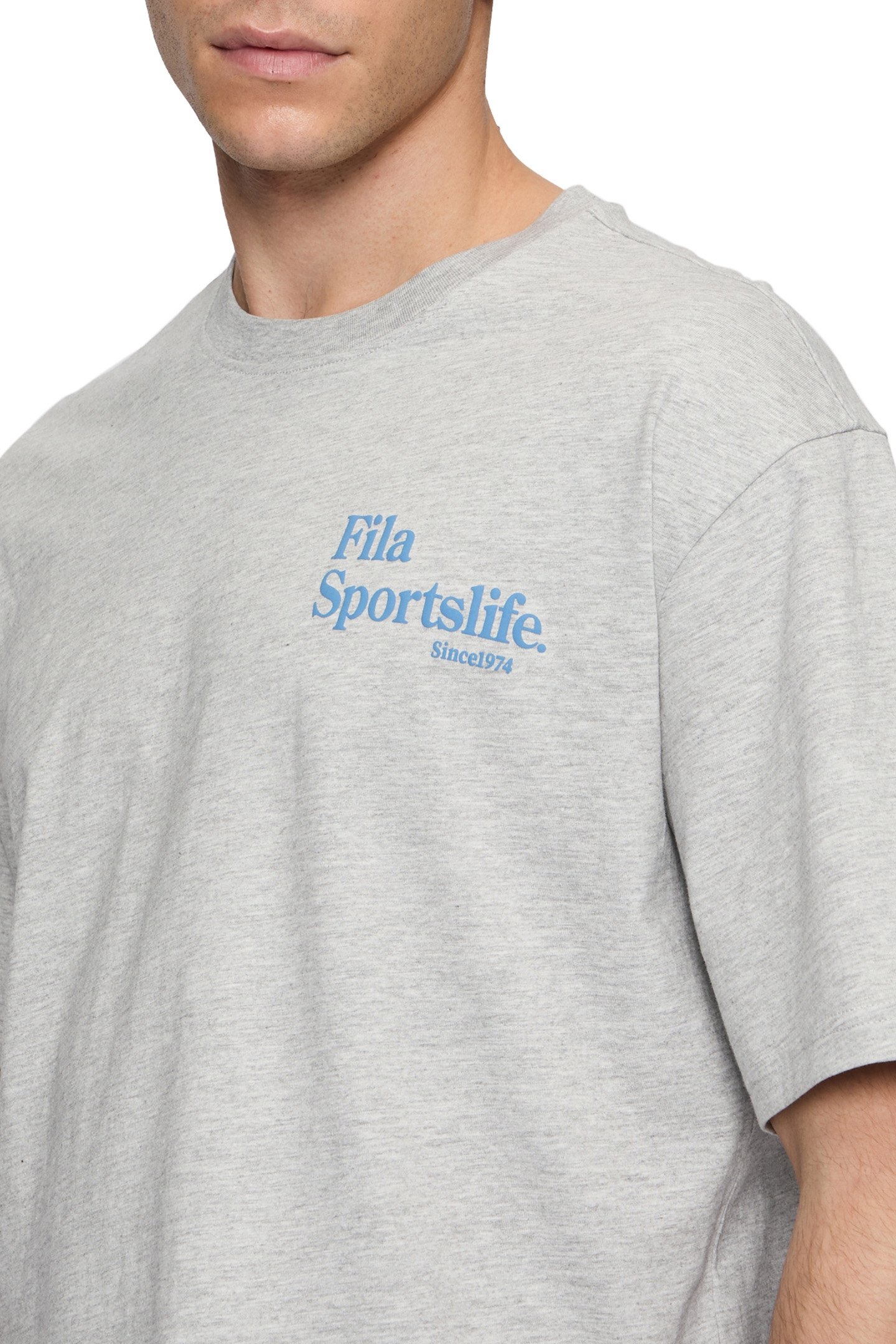 LENS LOOSE TEE LIGHT GREY MELANGE 7