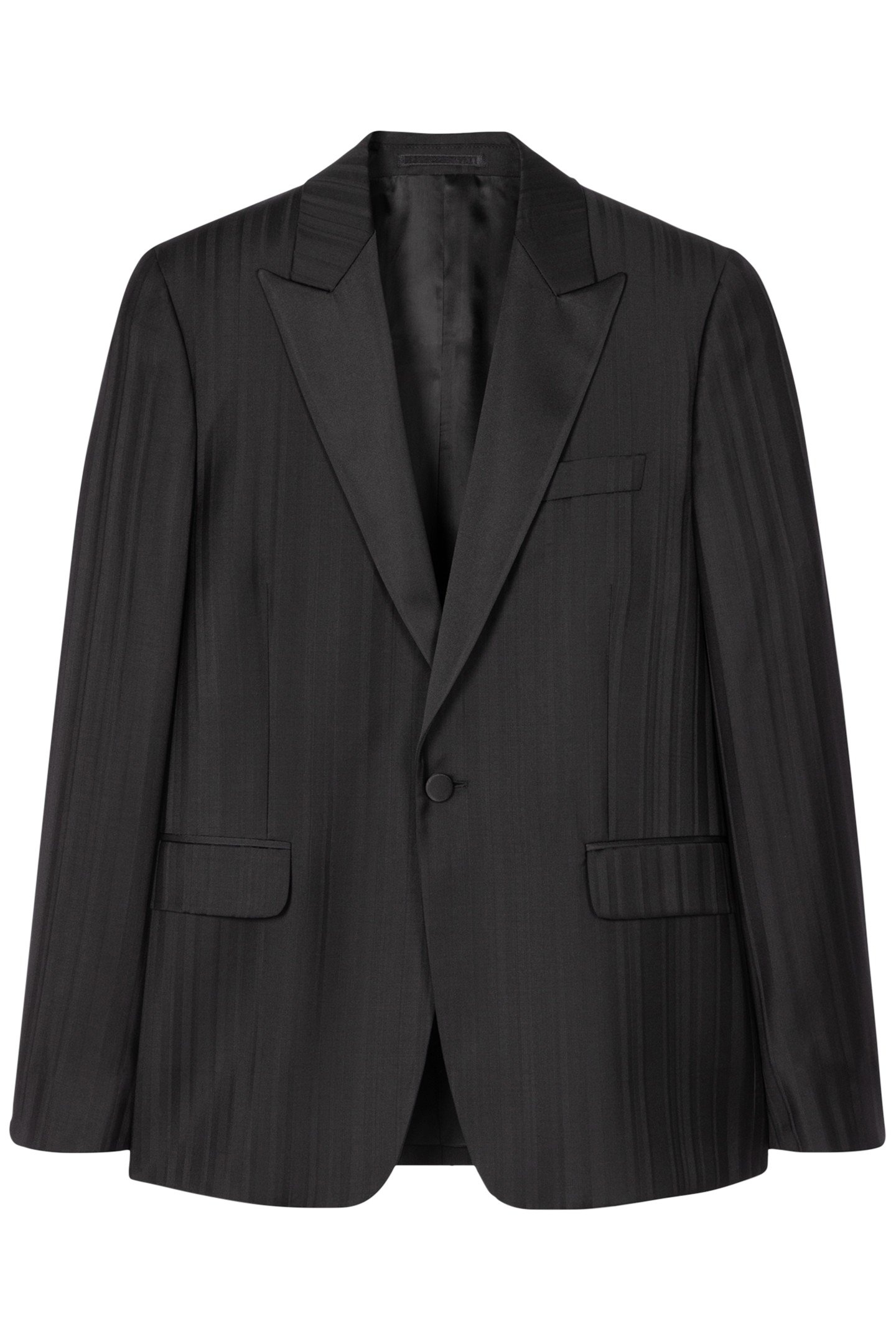 MENS EVENING 1 BUTTON JACKET BLACK 4