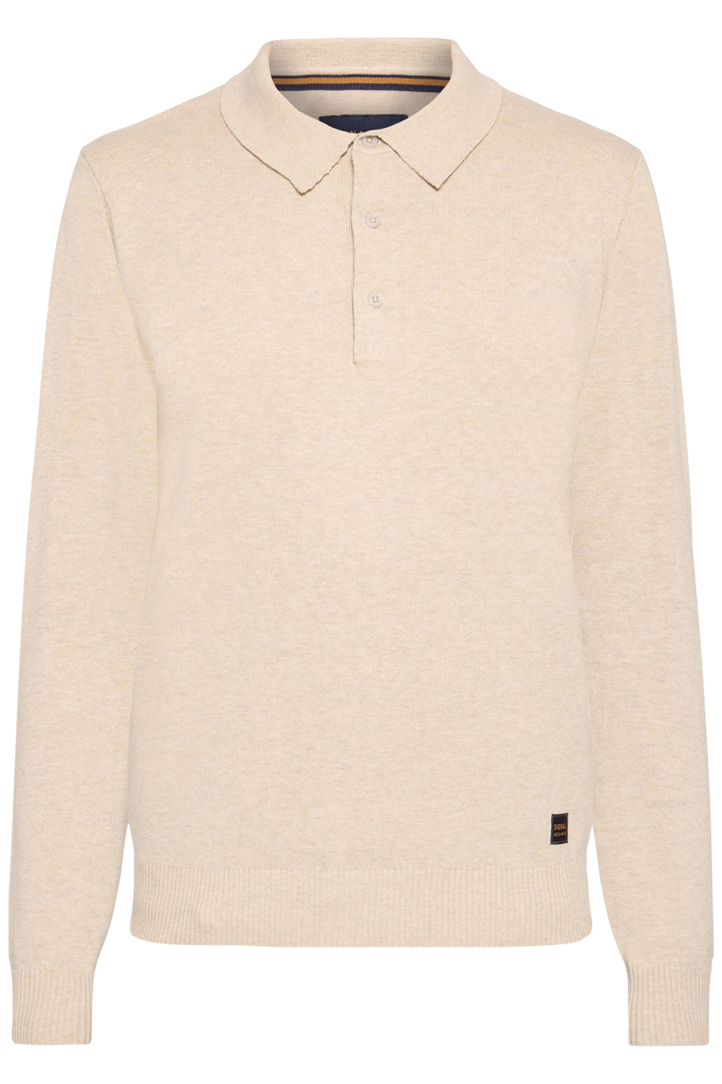 NOLANSI KNIT POLO + PURE CASHMERE MEL 4