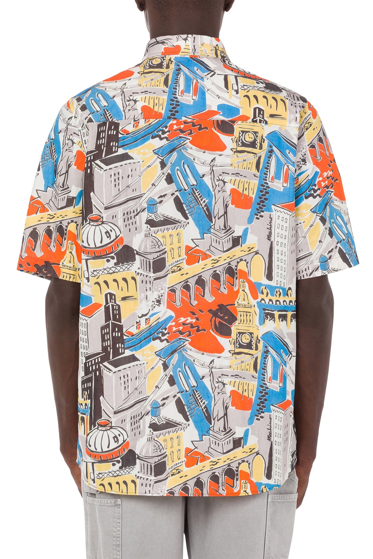 CITY PRINT NYLON SHIRT GREY 2