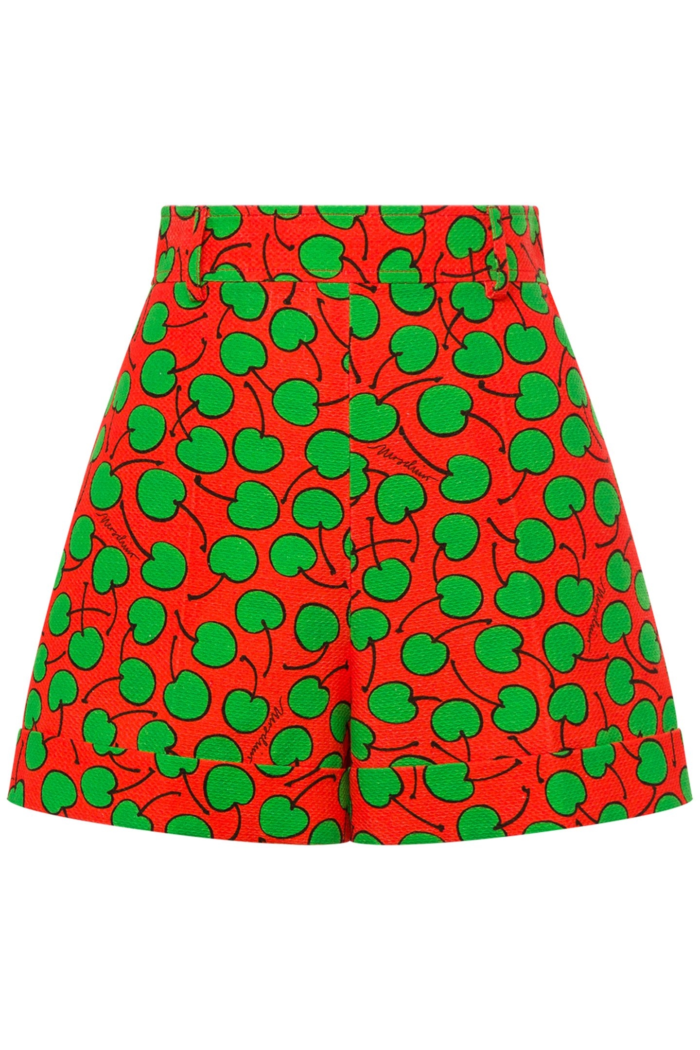 ALLOVER CHERRY PIQUÉ SHORTS RED 3