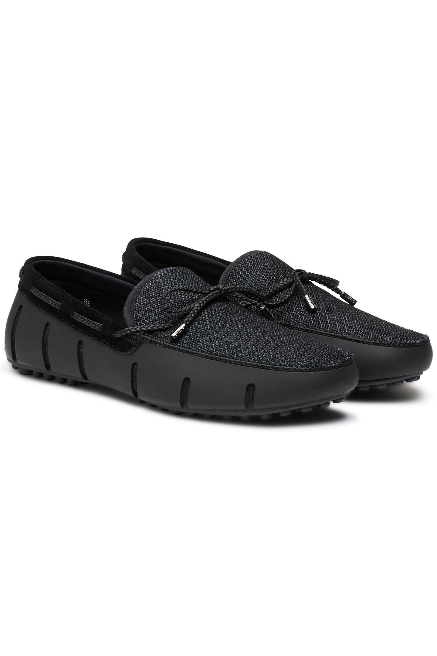 BRAIDED LACE LUX LOAFER DRIVER BLACK/GRAPHITE 2