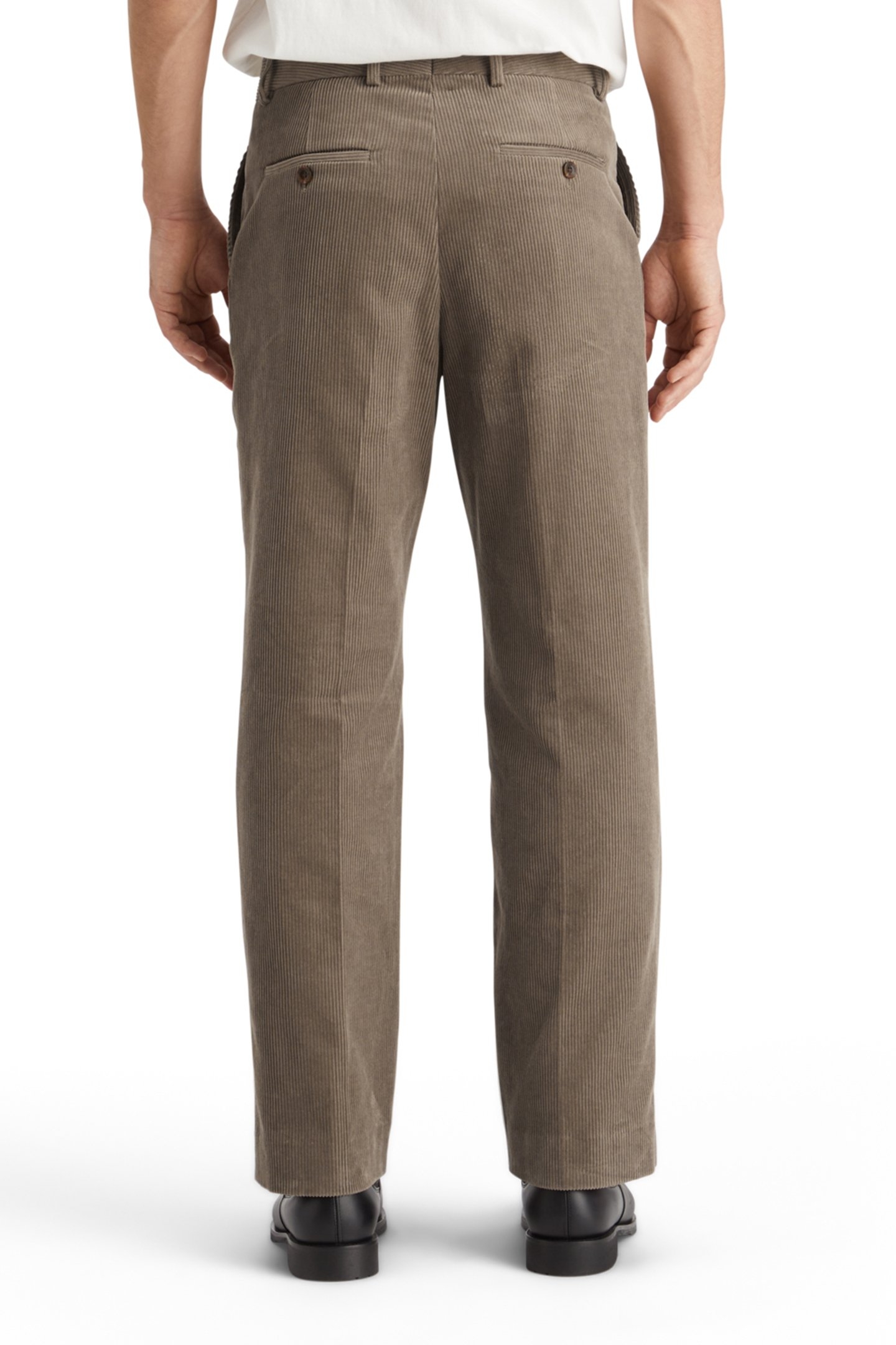 STRAIGHT FIT COTTON CORDUROY CHINO CAPPUCHINO 2