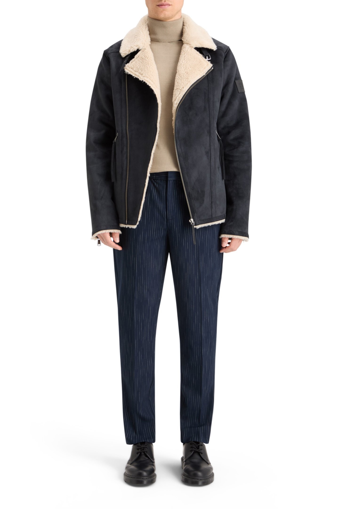 FAUX SHEERLING JACKET BLACK 6