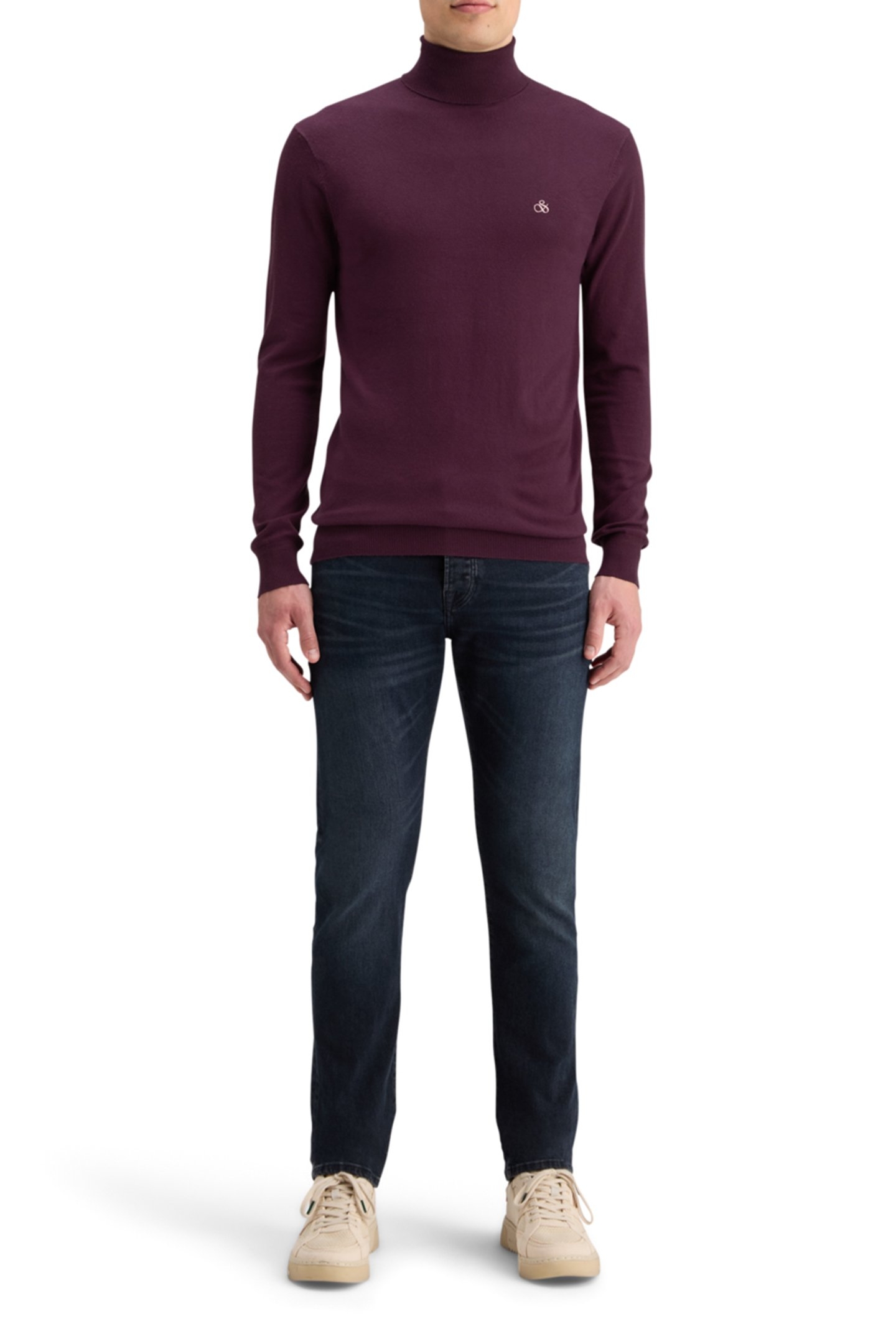 TURTLENECK VISCOSE SWEATER BERRY 3