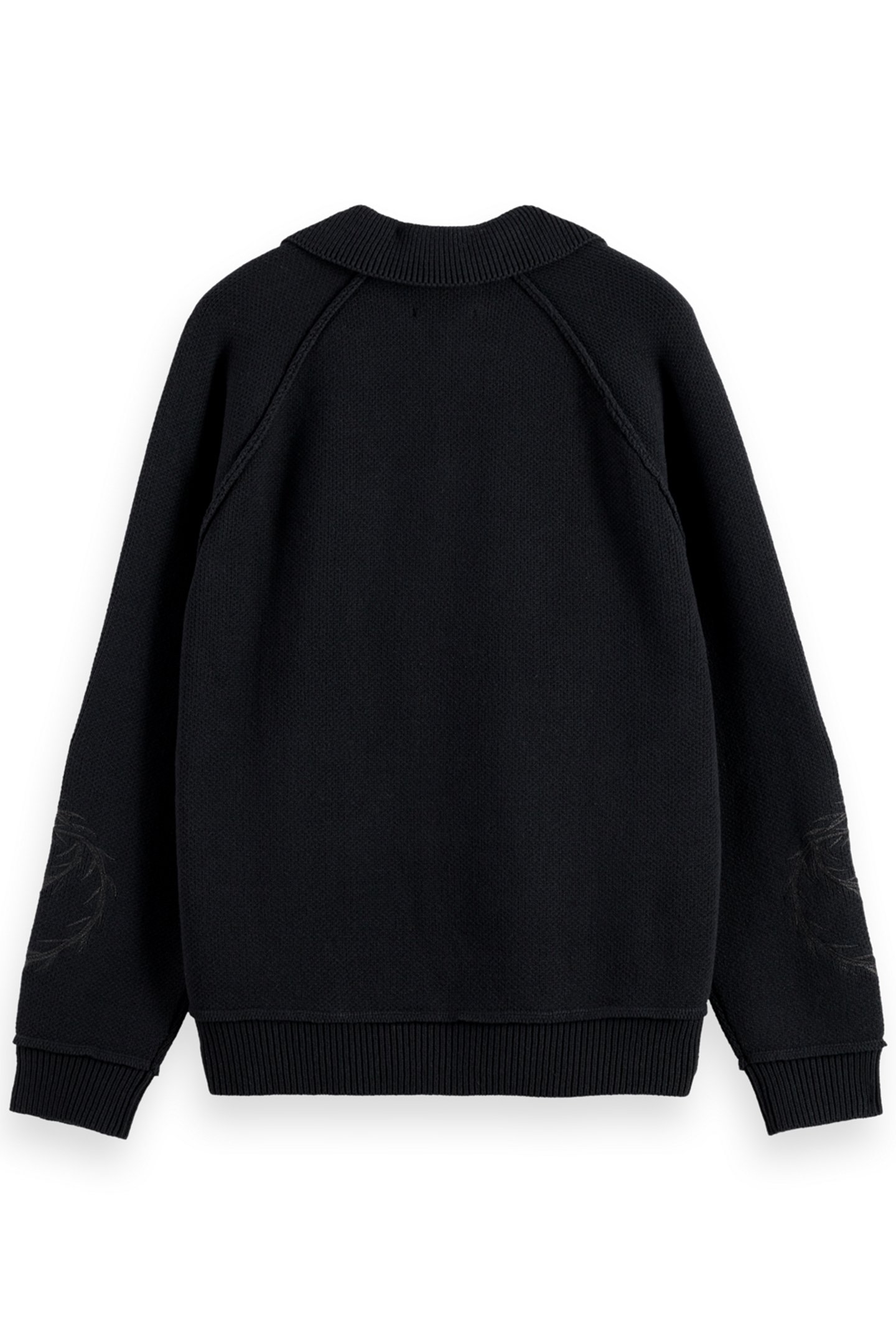 POLO LONG SLEEVES DROPPED SHOULDER SWEATER BLACK 5