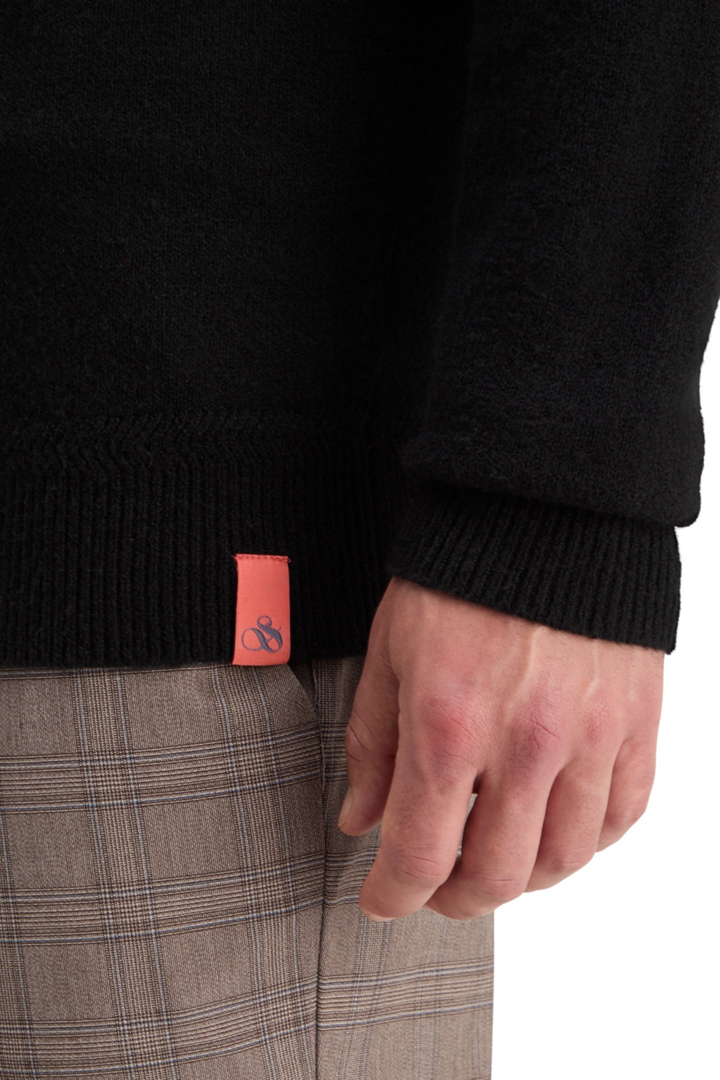 SOFT KNIT REGULAR FIT SWEATER BLACK 8