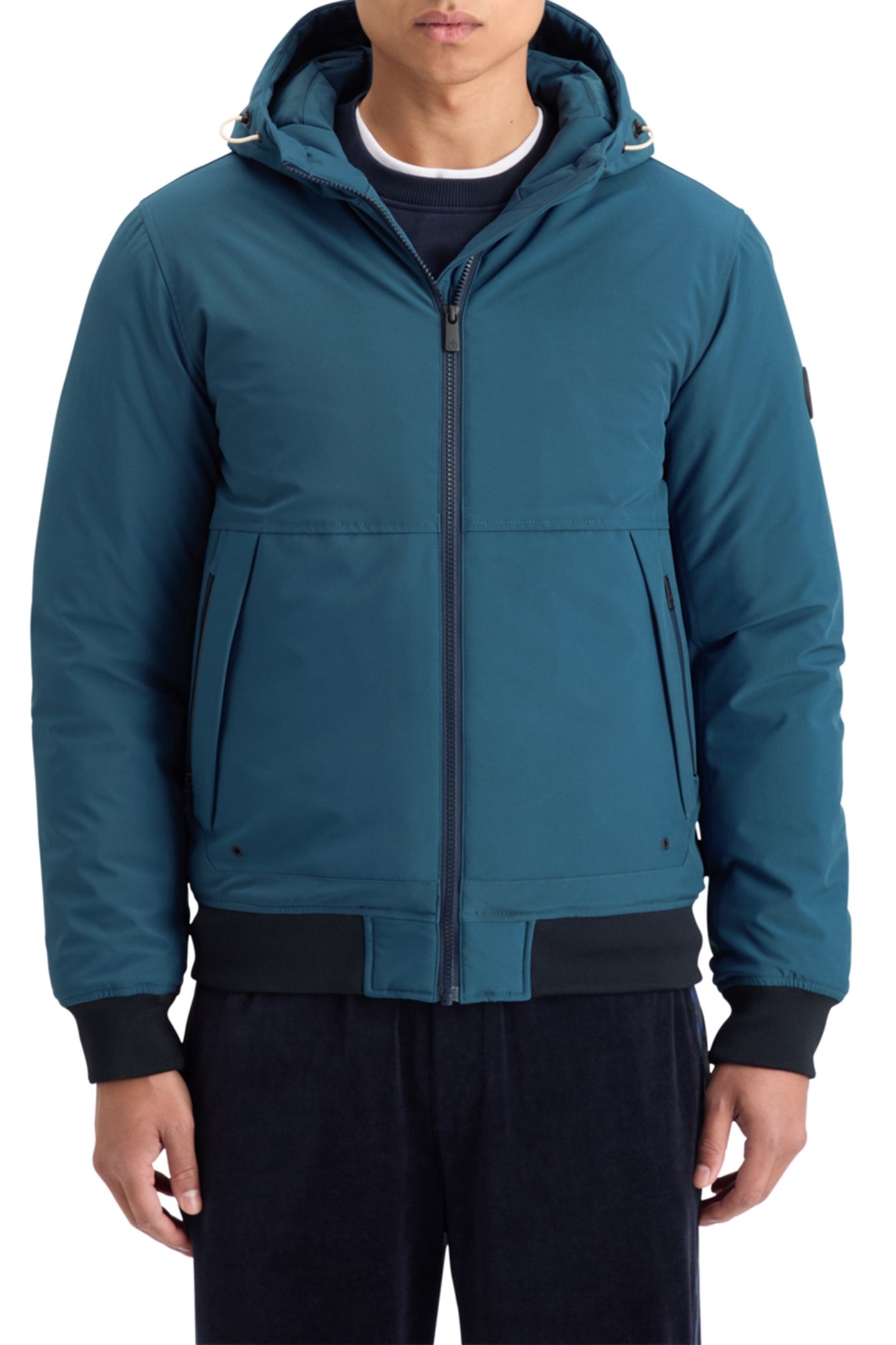 CLASSIC STRETCH HOODED SOFTSHELL HERITAGE BLUE 1