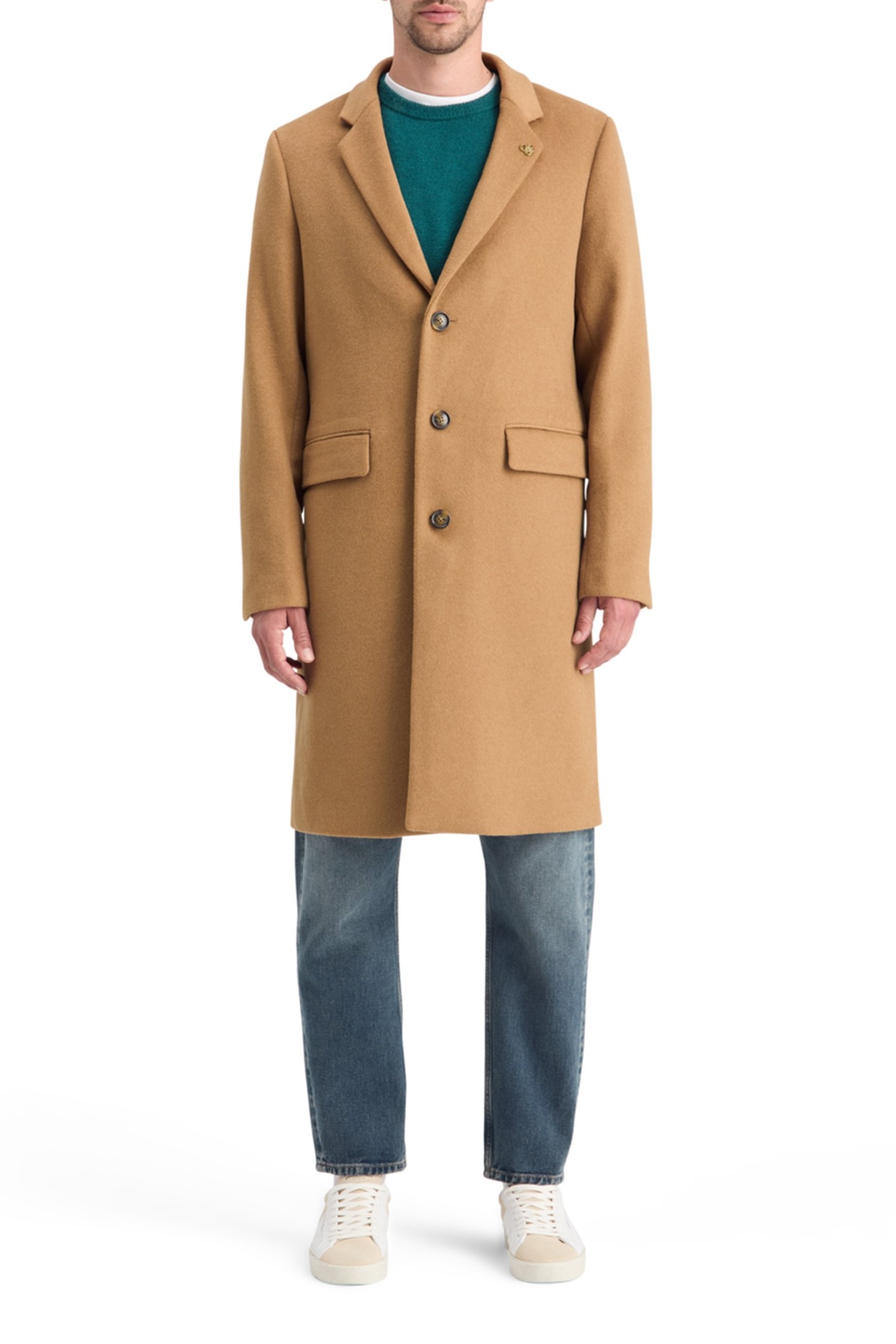 WOOL CLASSIC OVERCOAT CAMEL 1