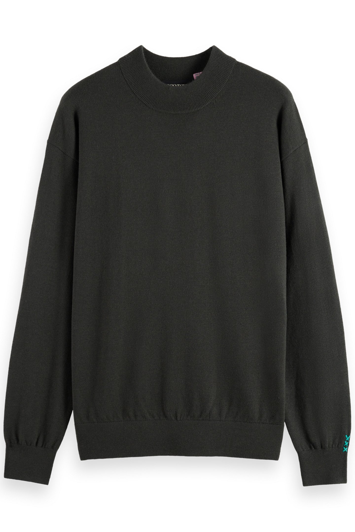 ESSENTIAL DROPPED SHOULDER MOCK NECK SWEATER VINYL 4
