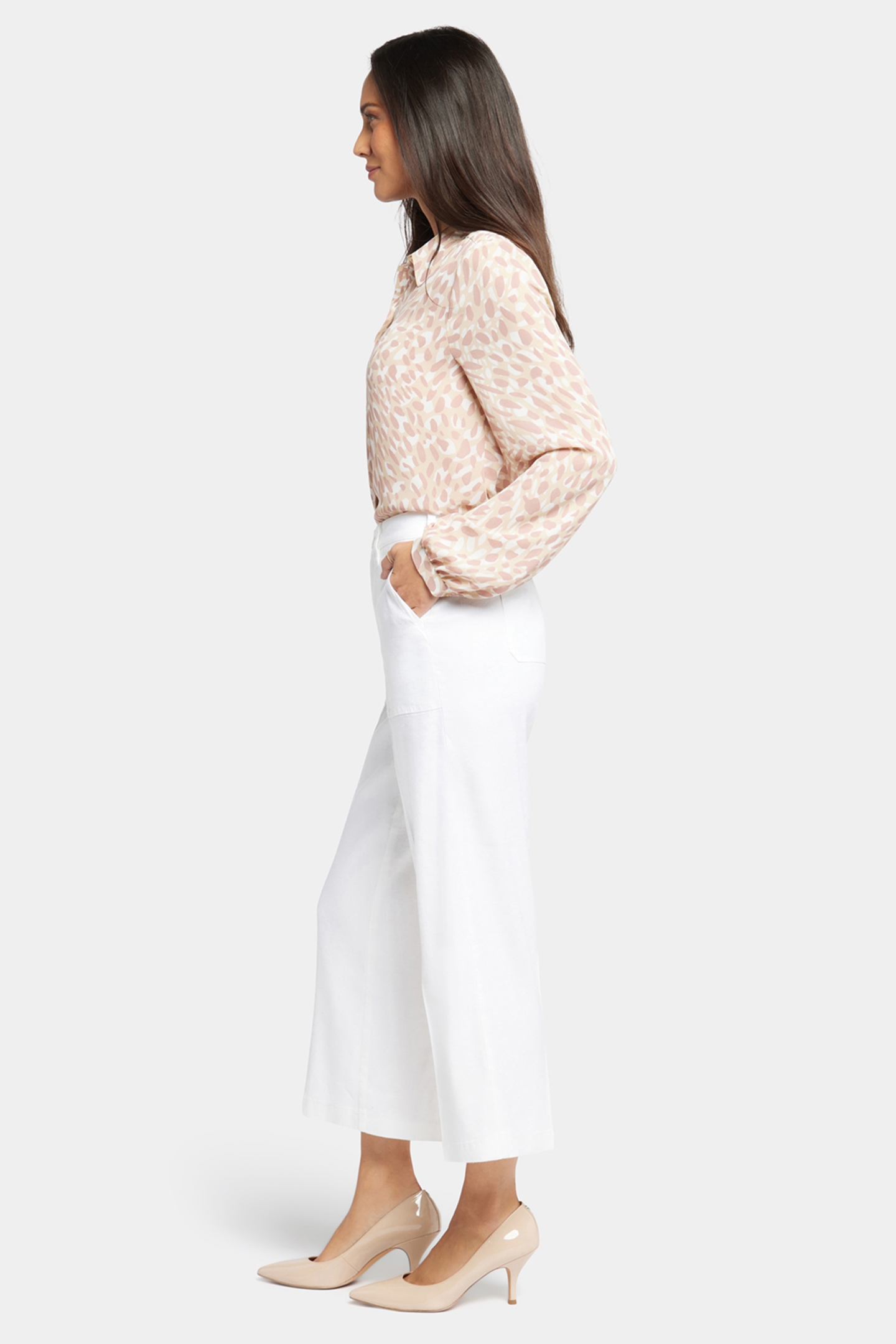 WIDE LEG CROPPED CARGO OPTIC WHITE 3