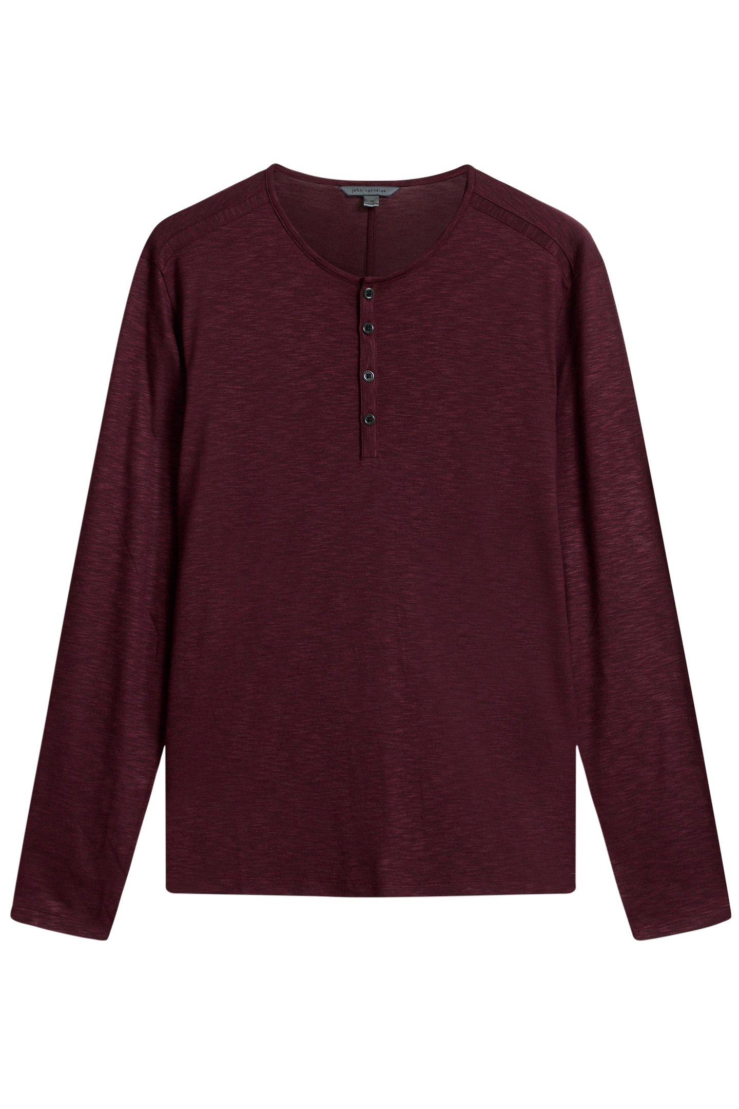 DANVILLE REGULAR FIT LS HENLEY SCARLET 2