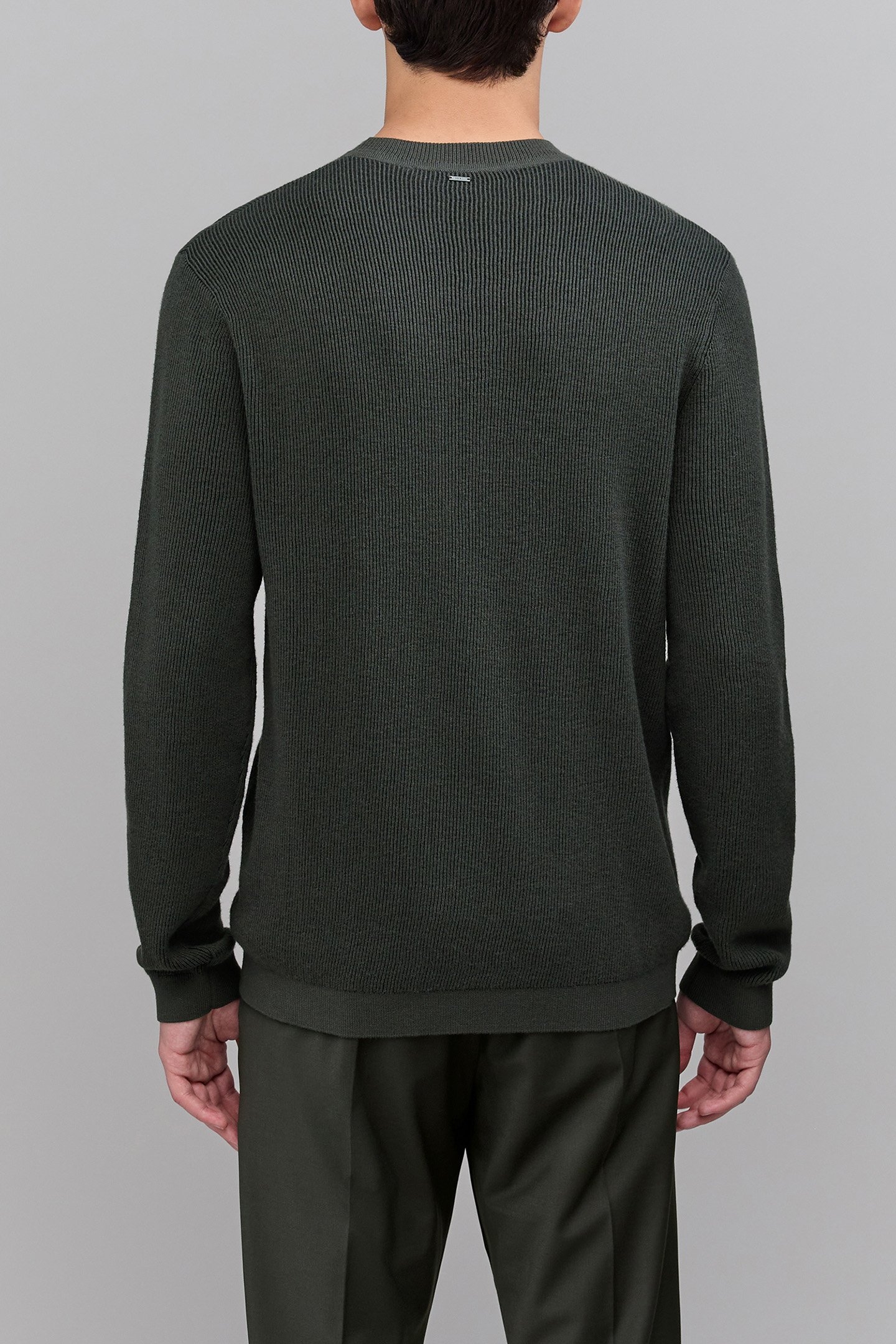 DRY FAST DARK GREEN VANISHED KNIT SWEATER 2