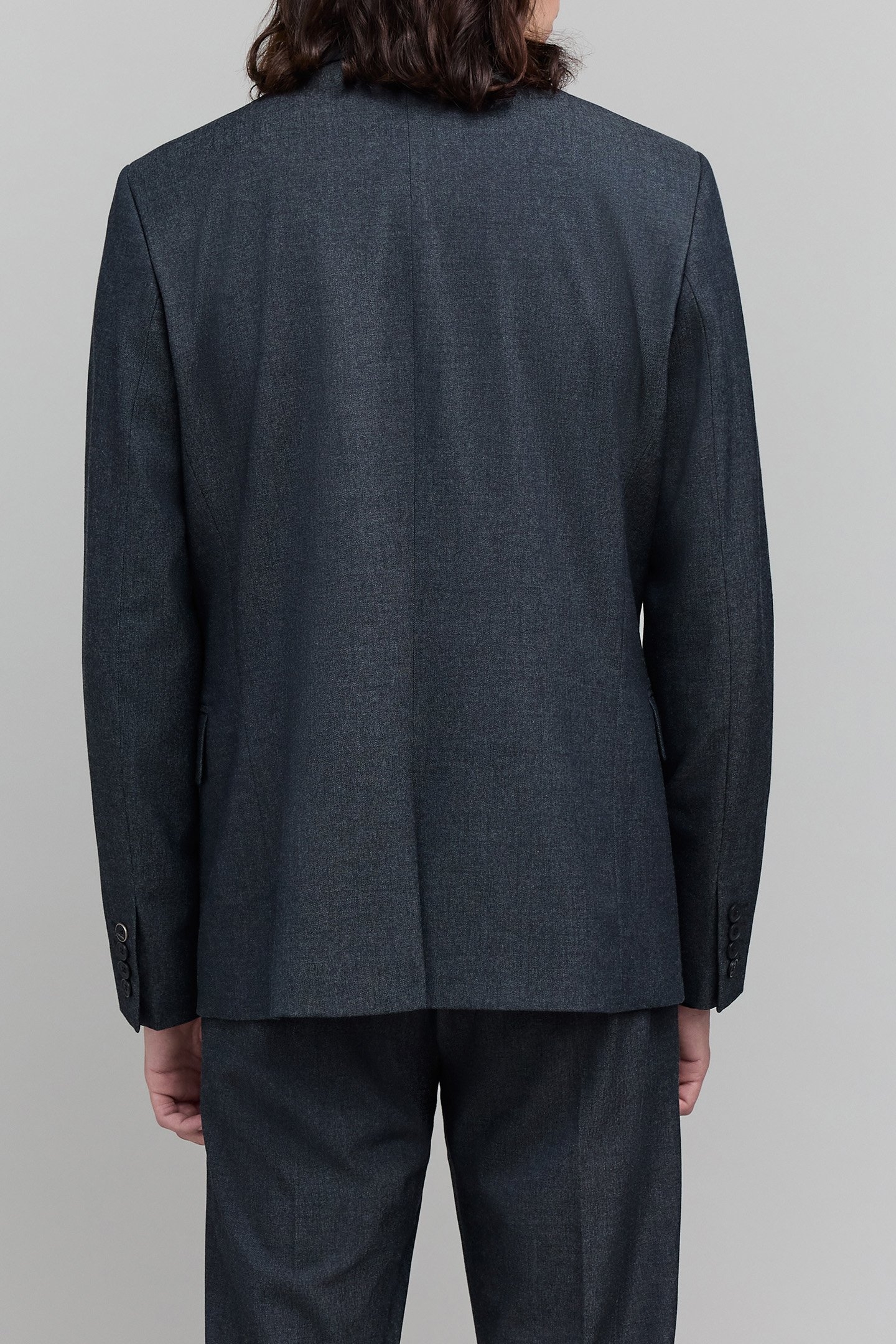 FAUX-PLAIN NAVY SUIT JACKET 2