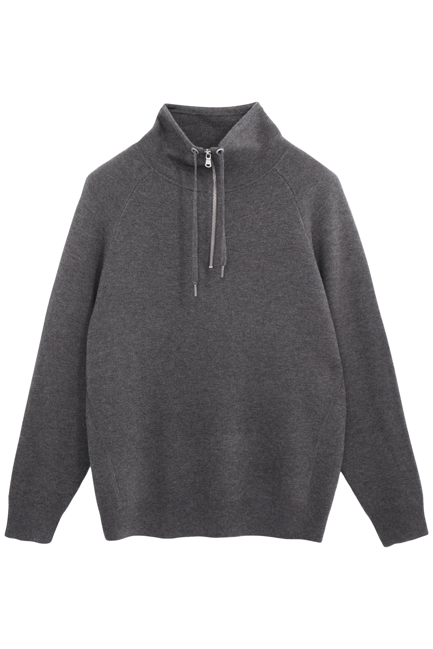 CONCRETE KNIT TRUCKER-NECK SWEATER 4