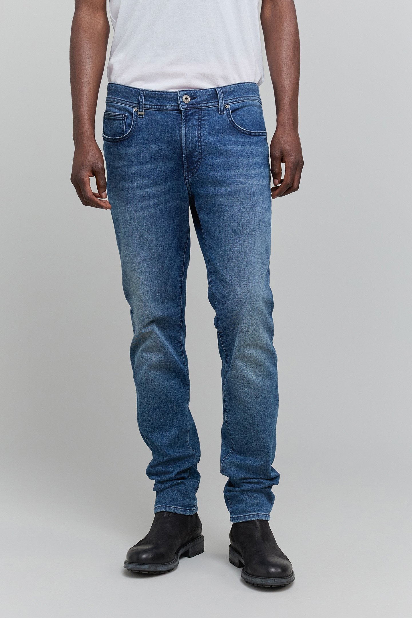 JIMMY SLIM NAVY WATERLESS JEANS 1