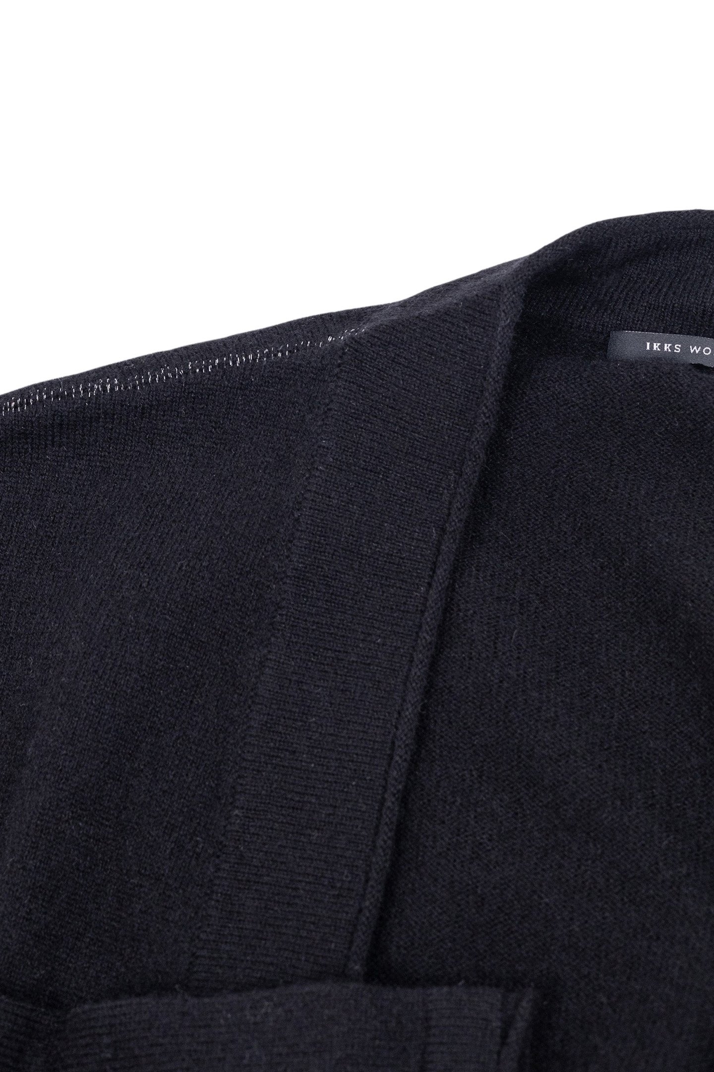 BLACK KNITTED CARDIGAN WITH STAR PATTERN SLEEVE 2