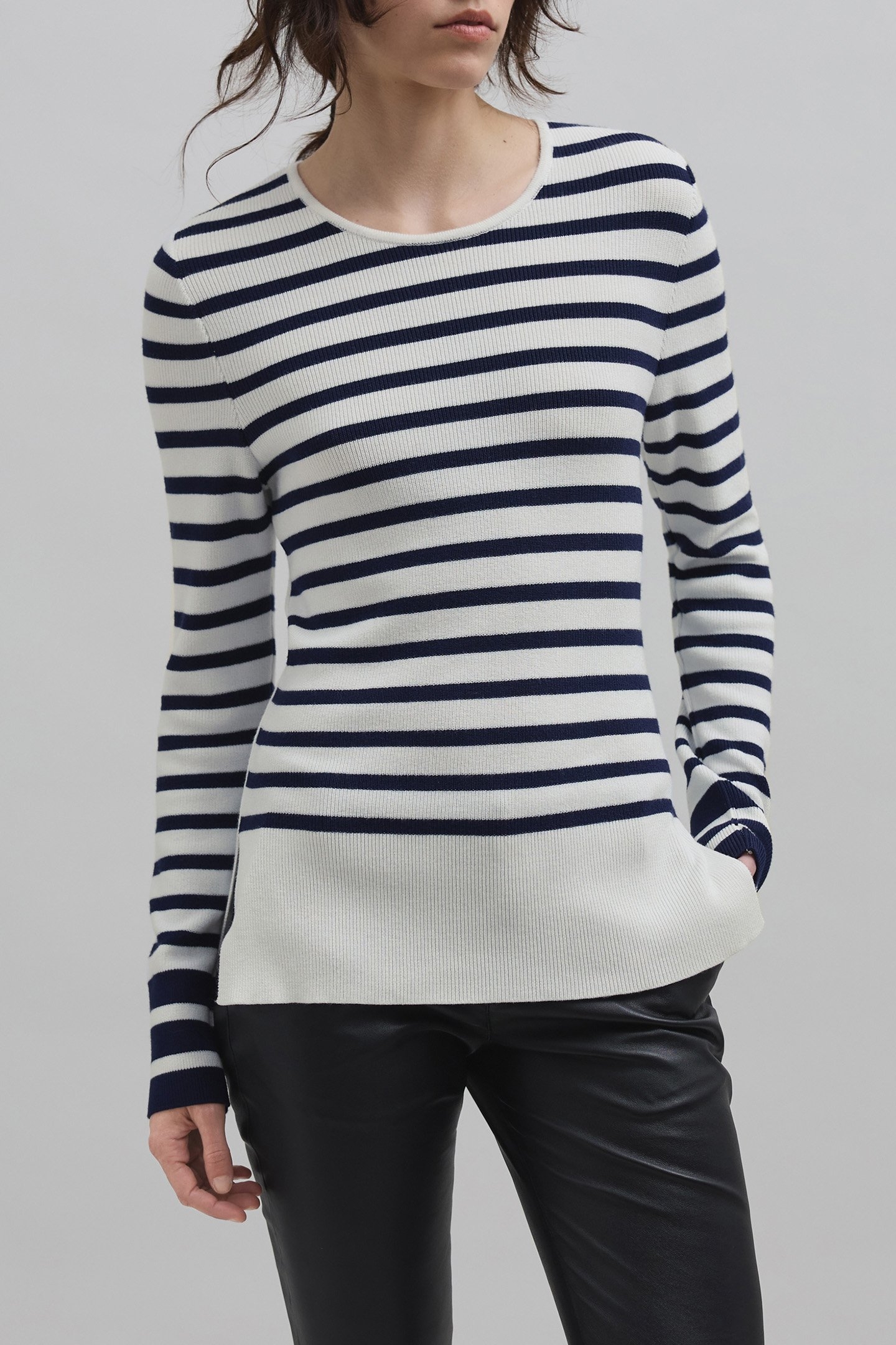 KNITTED SAILOR SWEATER WITH BADGE 1