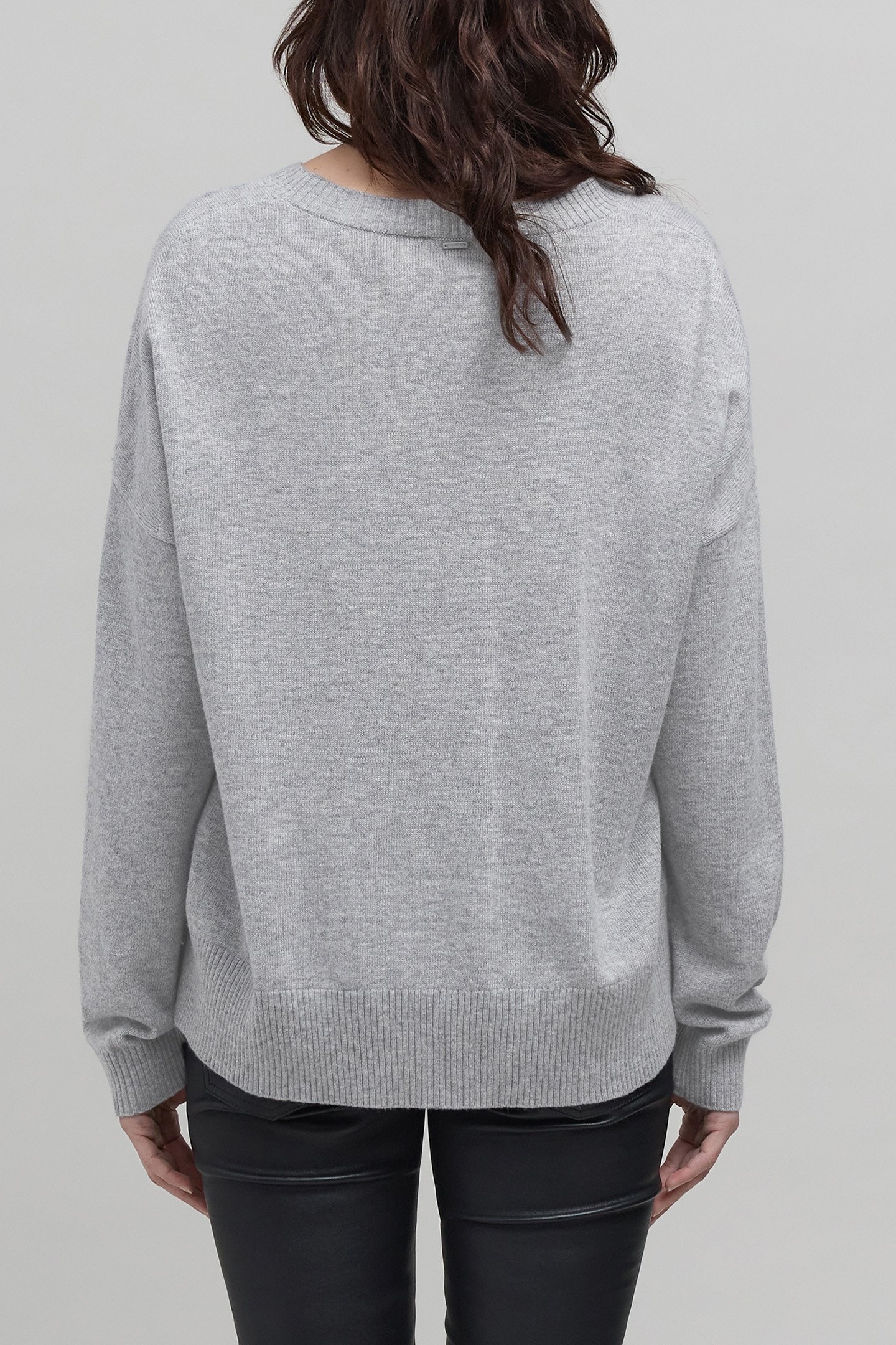 GREY KNIT SKULL SWEATER 2