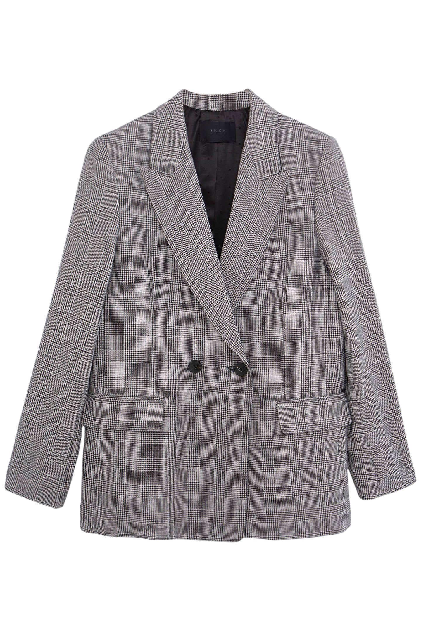 BLACK PRINCE OF WALES LUREX SUIT JACKET 4