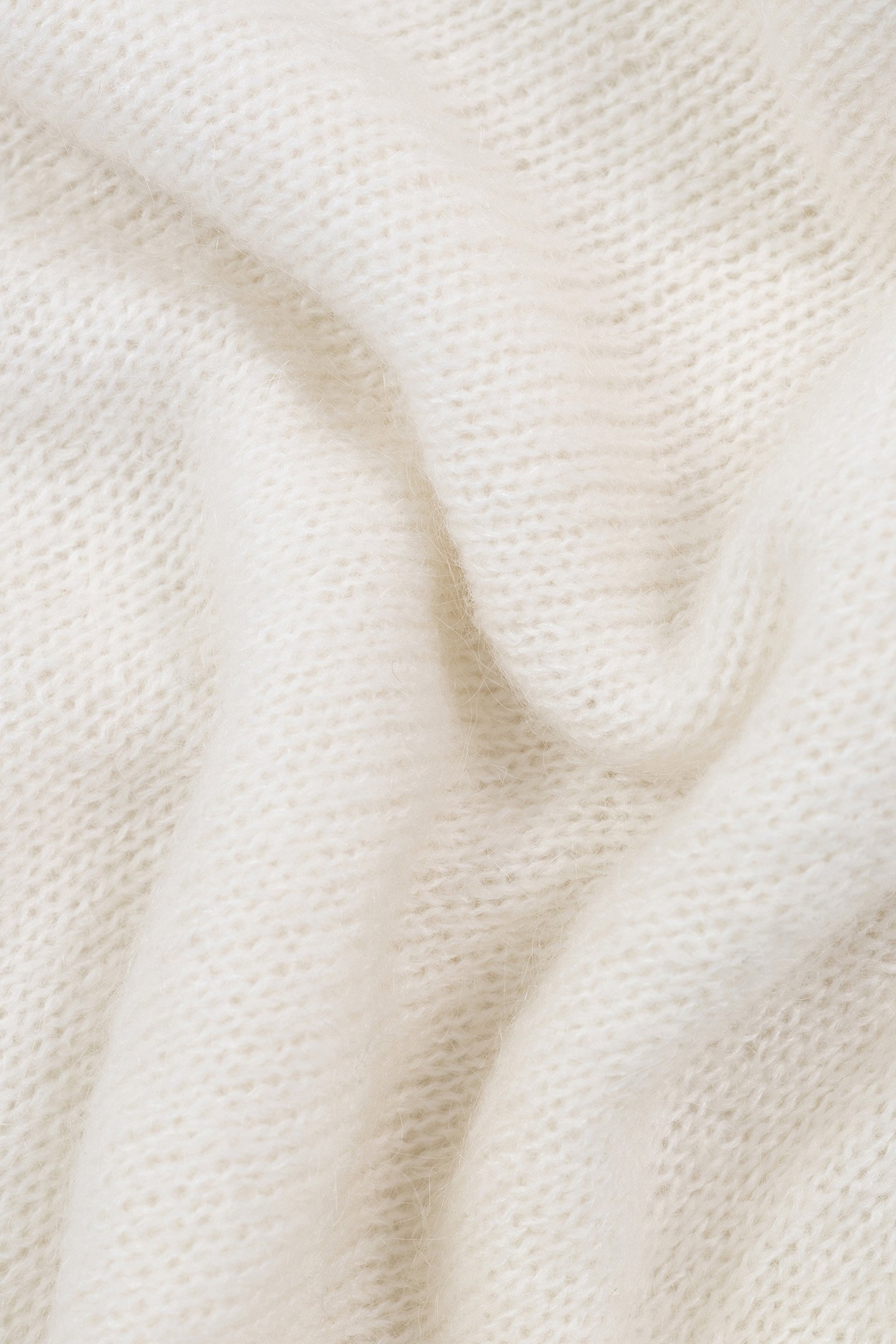 ECRU HERRINGBONE KNIT SWEATER 3