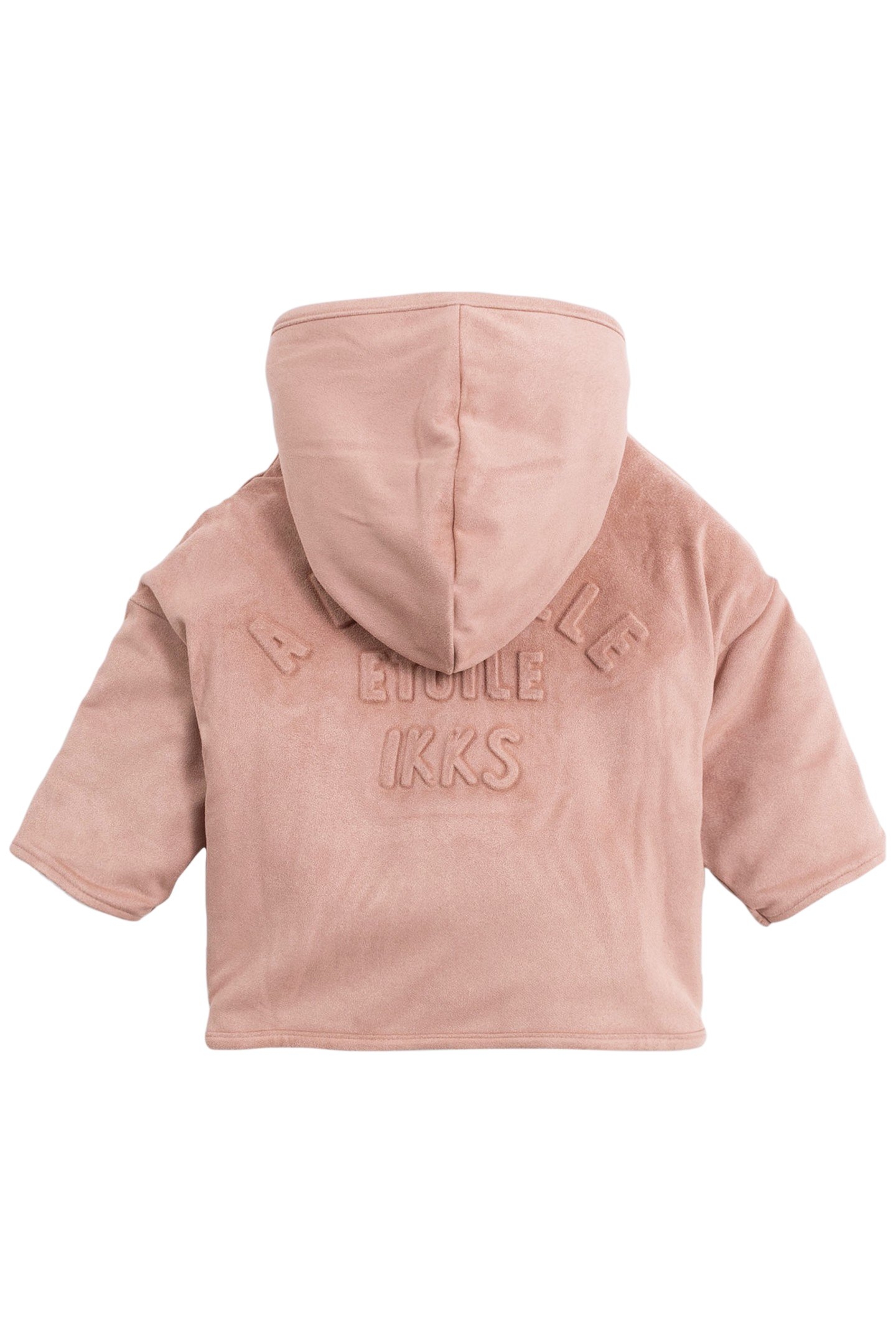 GIRL'S PINK SUEDE AND FUR COAT 2