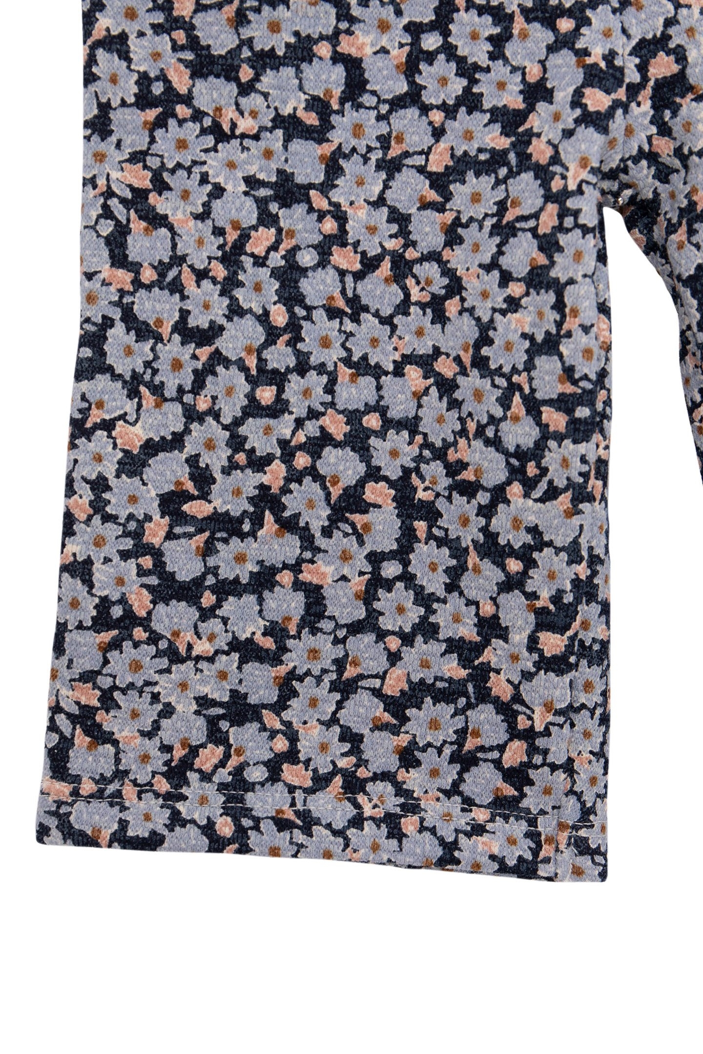 ORGANIC COTTON NAVY PANTS LAVENDER FLOWERS BABY GIRL 5