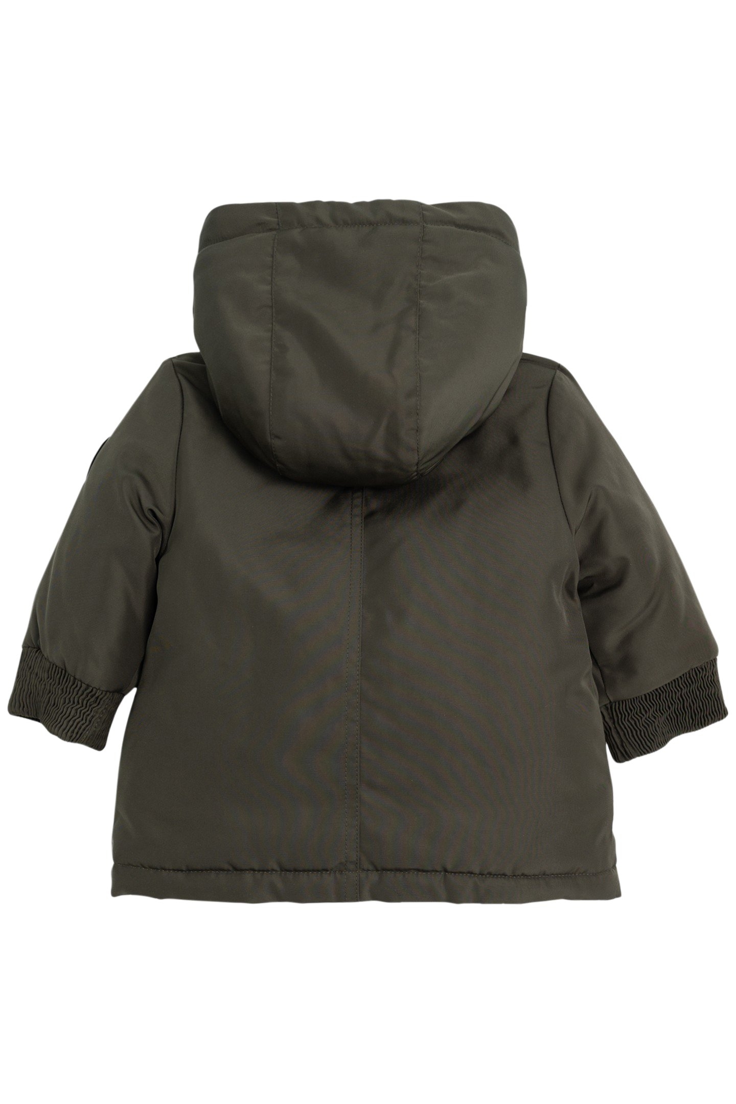 BABY BOY KHAKI NYLON COATED PARKA 2