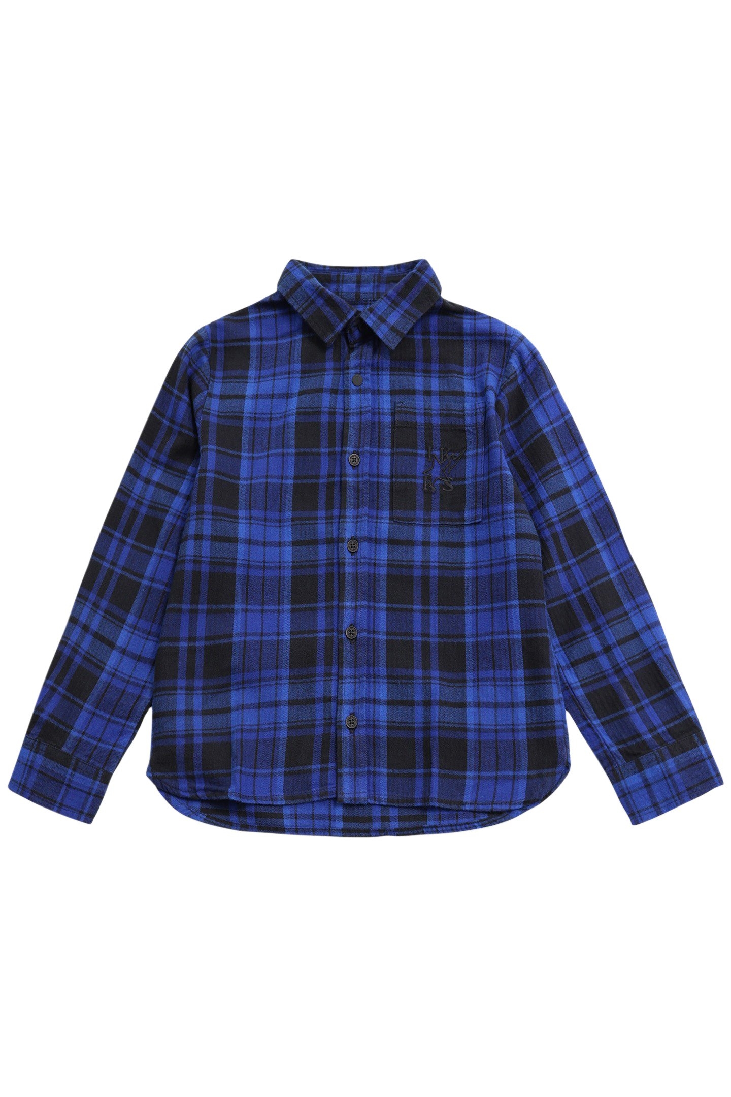 BLUE PLAID SHIRT WITH REMOVABLE BOY'S HOOD 3