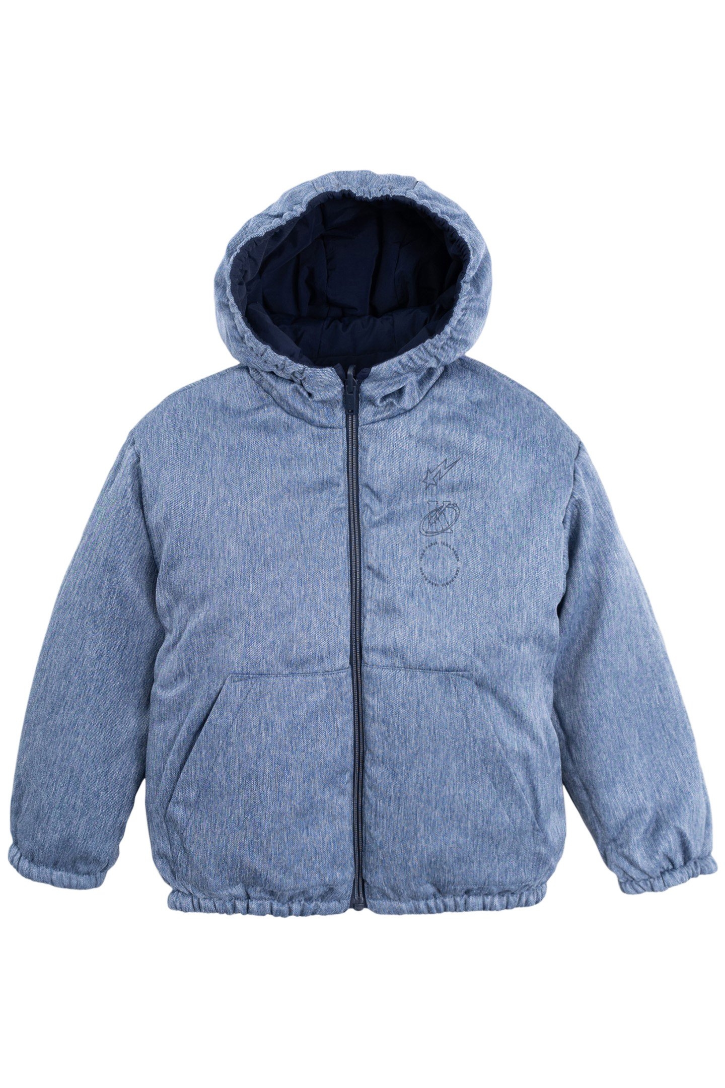 BOY'S REVERSIBLE NYLON DENIM AND NAVY JACKET 3