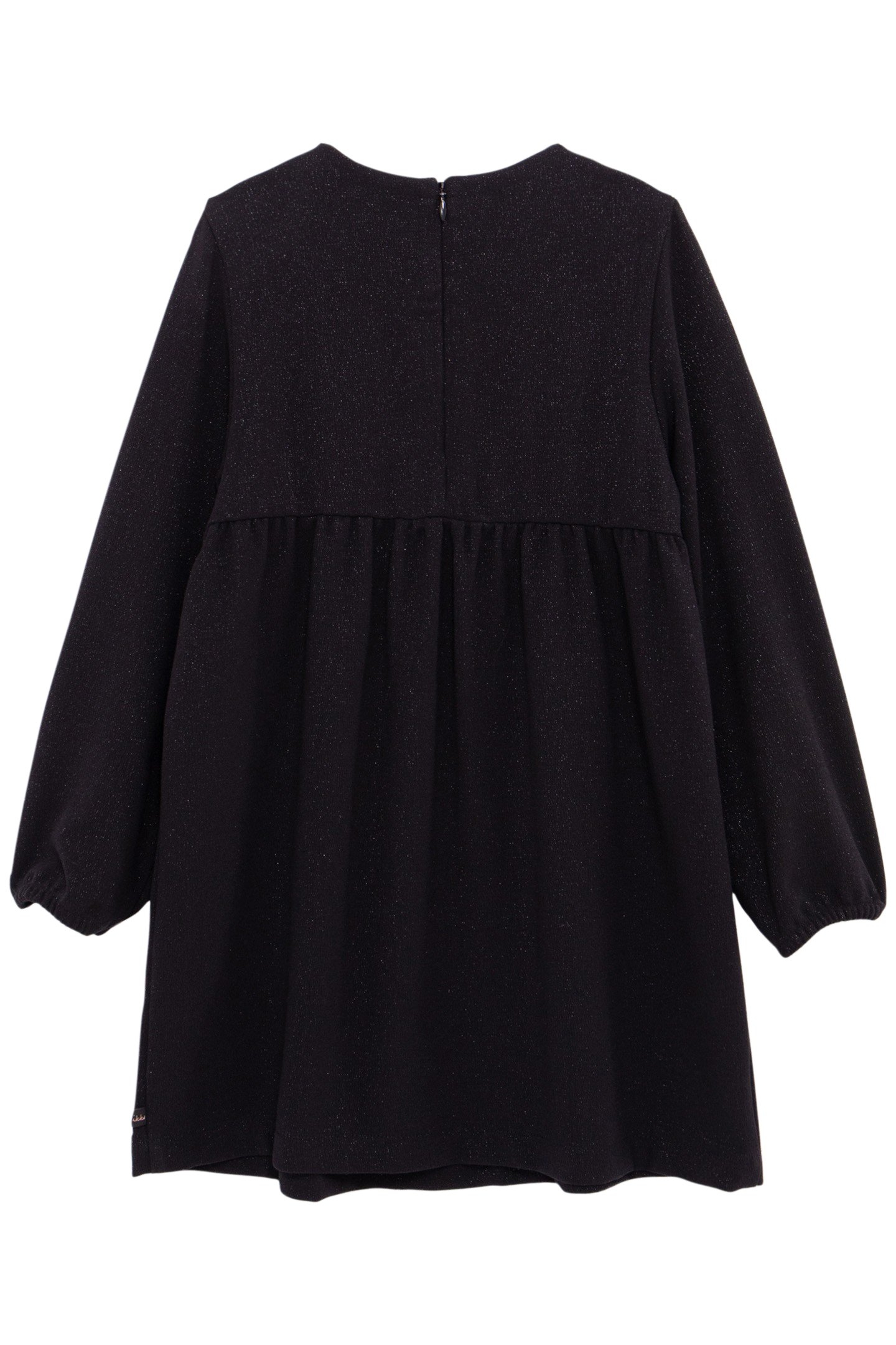 GIRL'S BLACK SEQUINED EMBROIDERED HEART DRESS 2