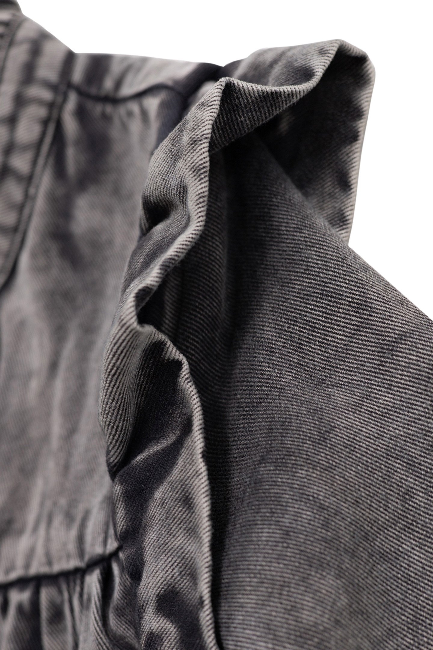 FADED BLACK GIRL'S DRESS WITH RUFFLES AND STUDS 7