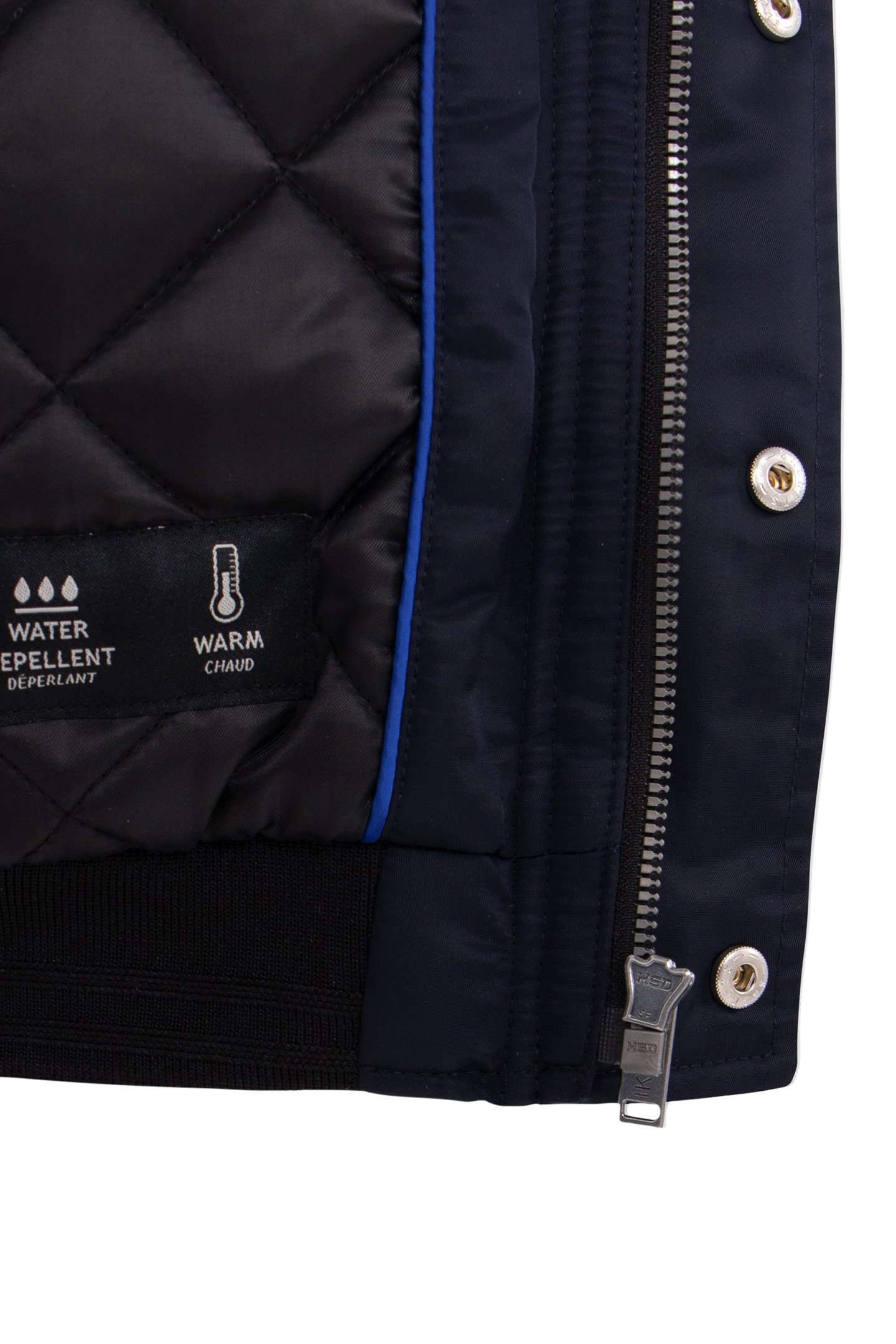 BOYS' NAVY HOODED JACKET WITH BLACK SLEEVES 7