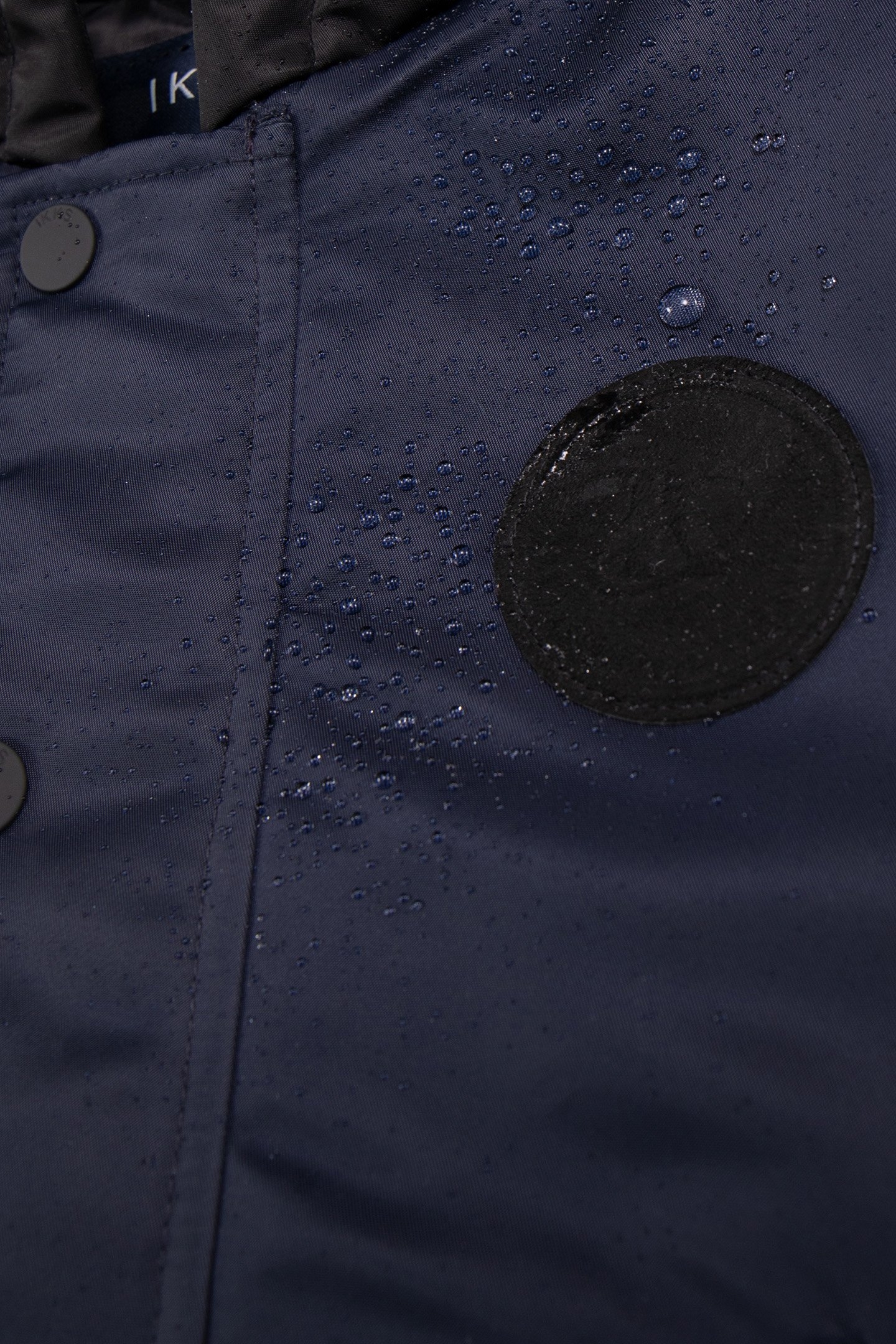 BOYS' NAVY HOODED JACKET WITH BLACK SLEEVES 8