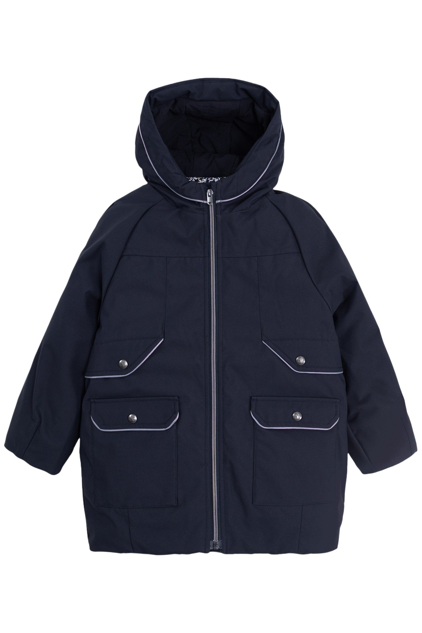GIRL’S 2-IN-1 NAVY STARS AND LIGHTNING PARKA/PADDED JACKET 1