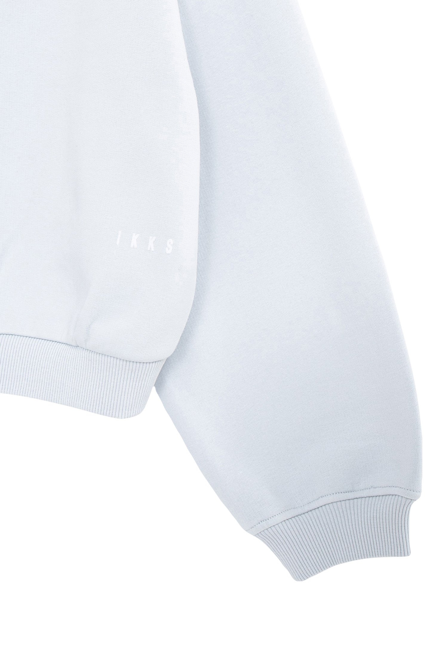 BLUE SWEATSHIRT WITH FLOCKED MESSAGE ON GIRL'S BACK 6