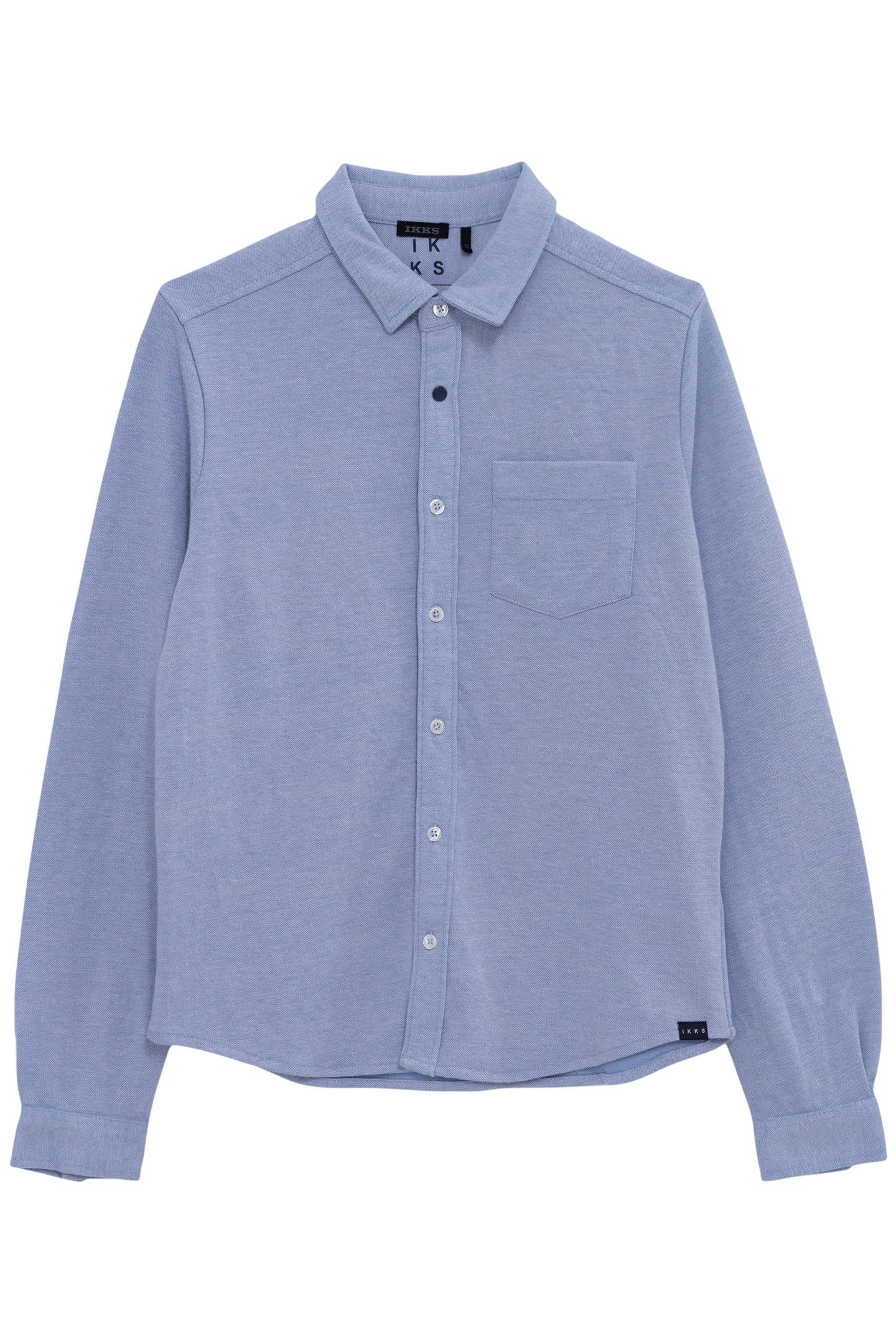 BOY'S BLUE DENIM-EFFECT KNIT SHIRT 1