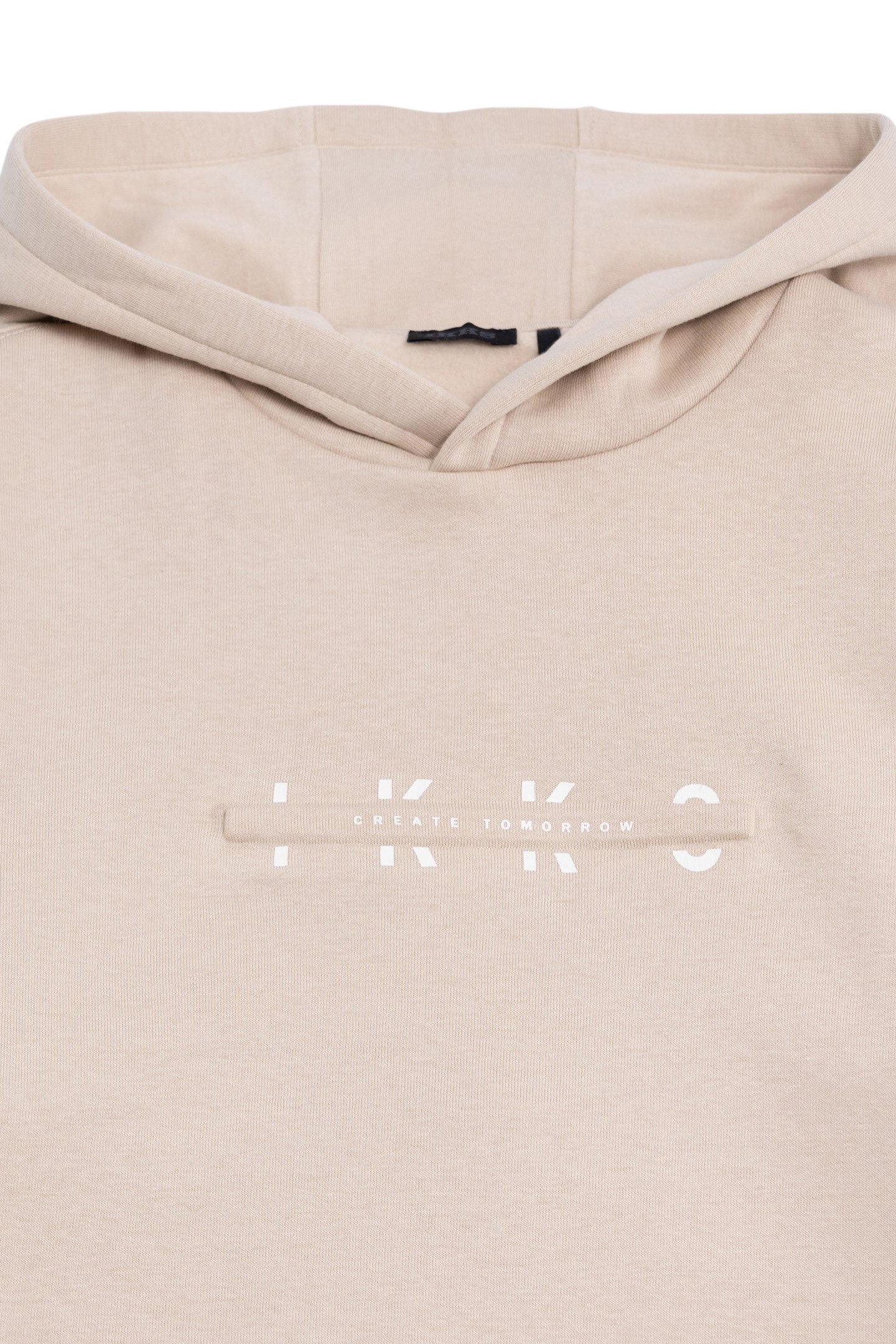 BOYS' BEIGE HOODIE WITH EMBOSSED MESSAGES 3